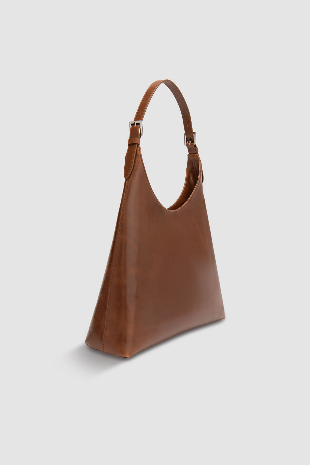 Camryn Tan Distressed Leather Shoulder Bag - 2
