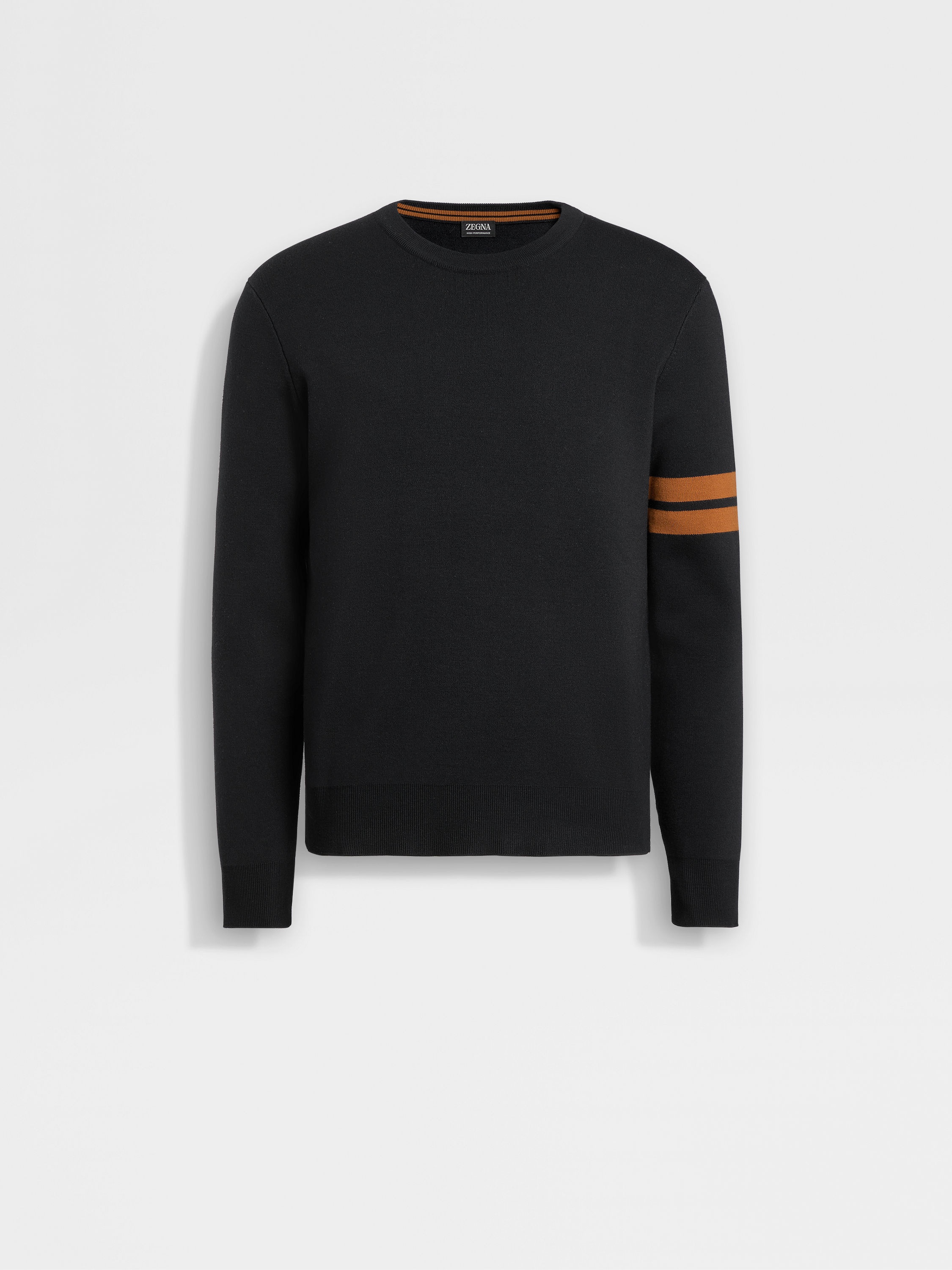 BLACK HIGH PERFORMANCE™ WOOL CREWNECK - 1