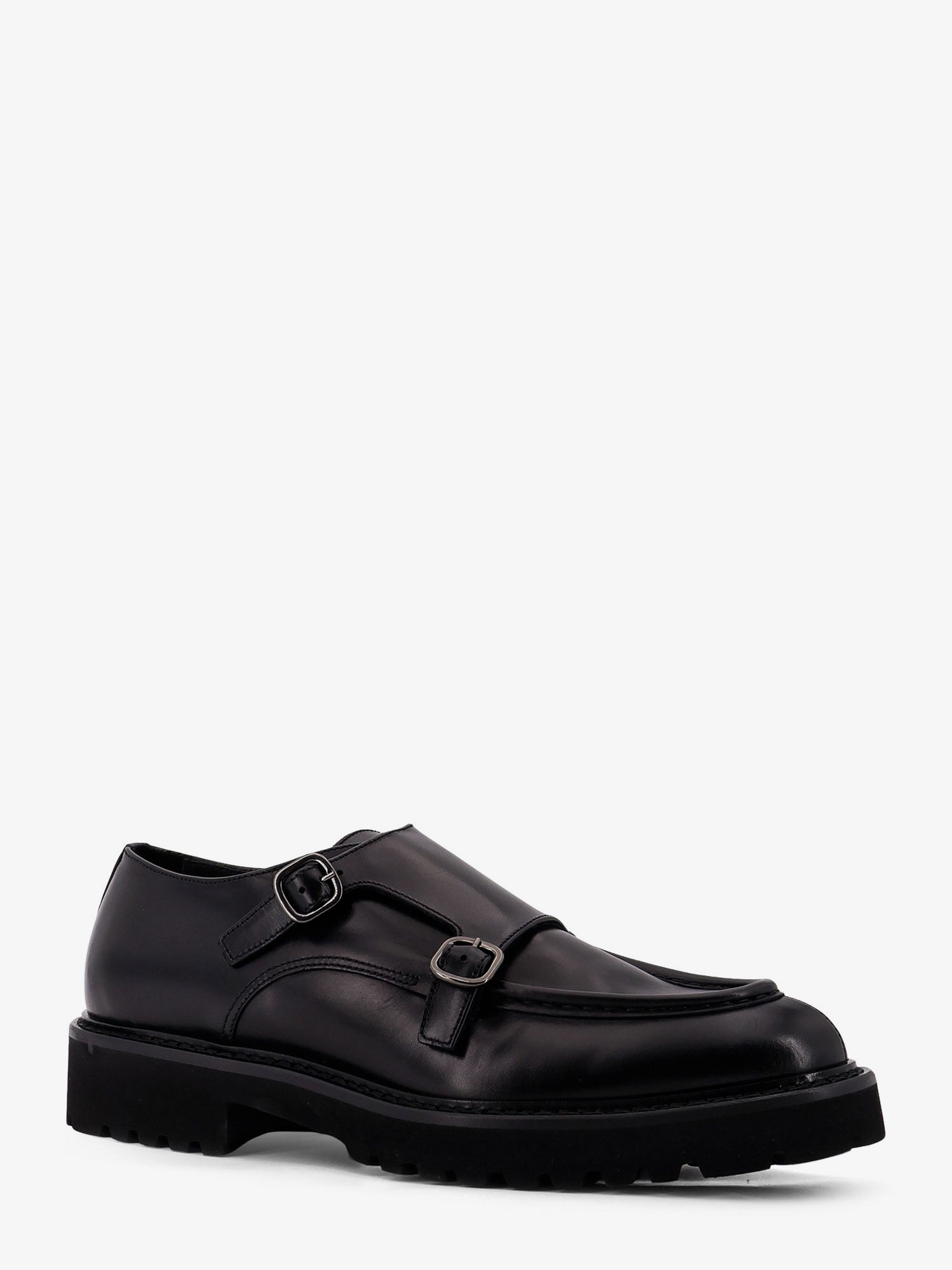 DOUCAL'S - Doucal'S Double Buckle Leather Shoe - 2