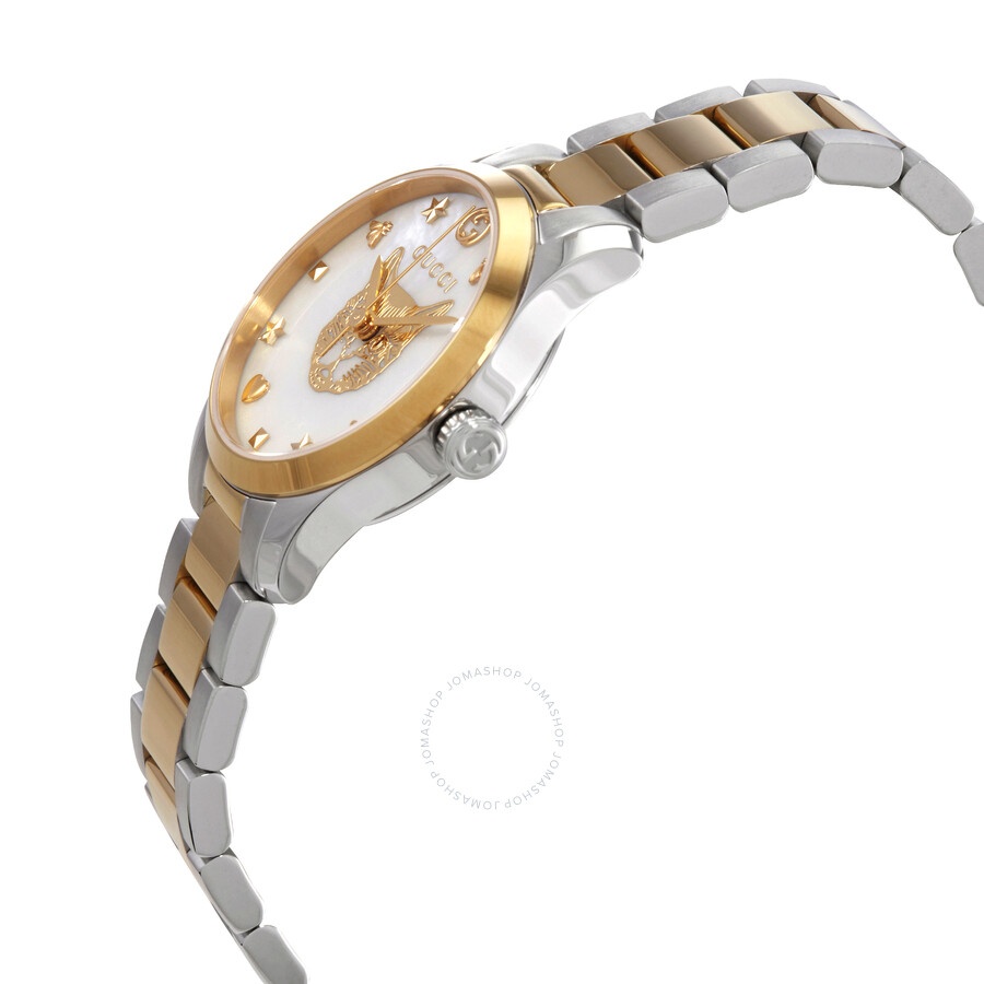 Gucci G-Timeless Quartz Mother of Pearl  Dial Ladies Watch YA1265012 - 2