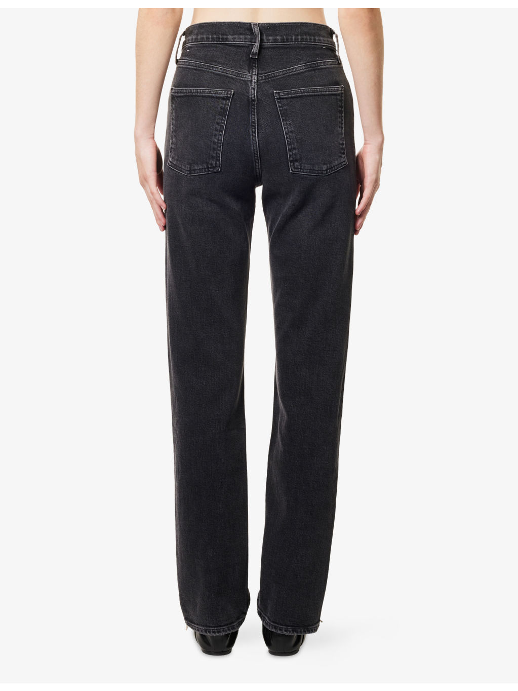 90s Pinch Waist Straight-Leg Denim Jeans - 4