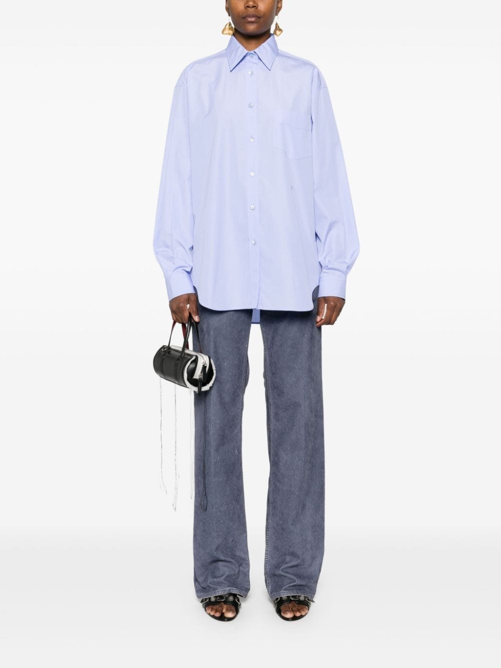logo-embroidered shirt - 2