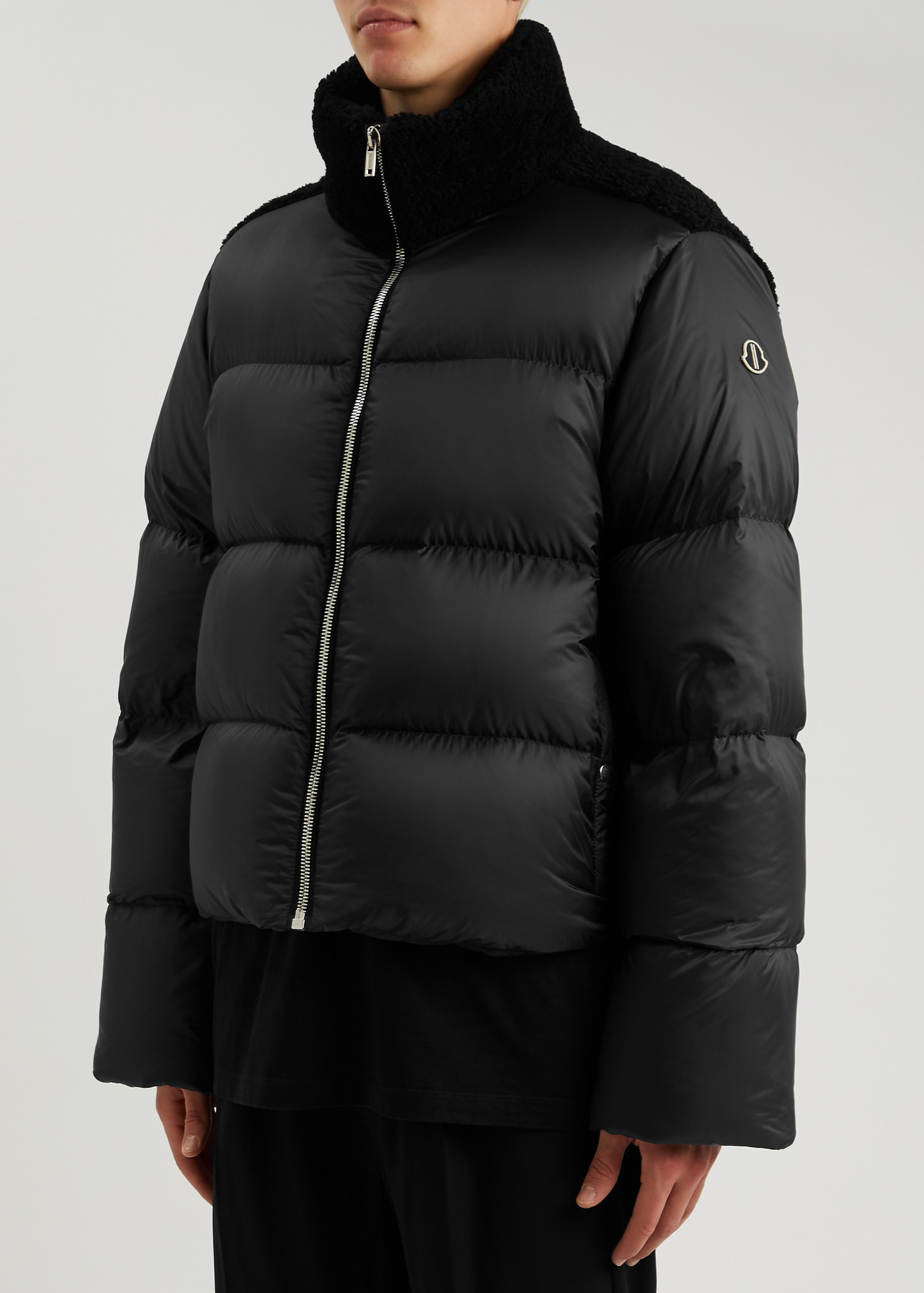 X Moncler Cyclopic quilted shell and shearling jacket - 2