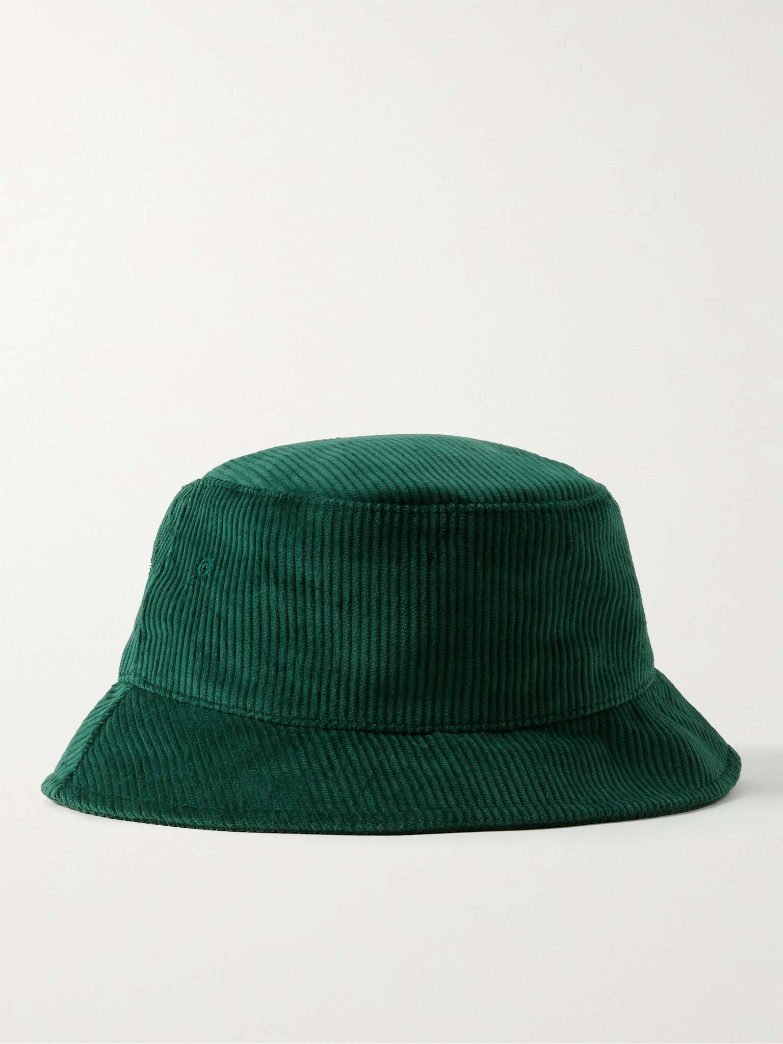 Logo-Embroidered Cotton-Corduroy Bucket Hat - 4