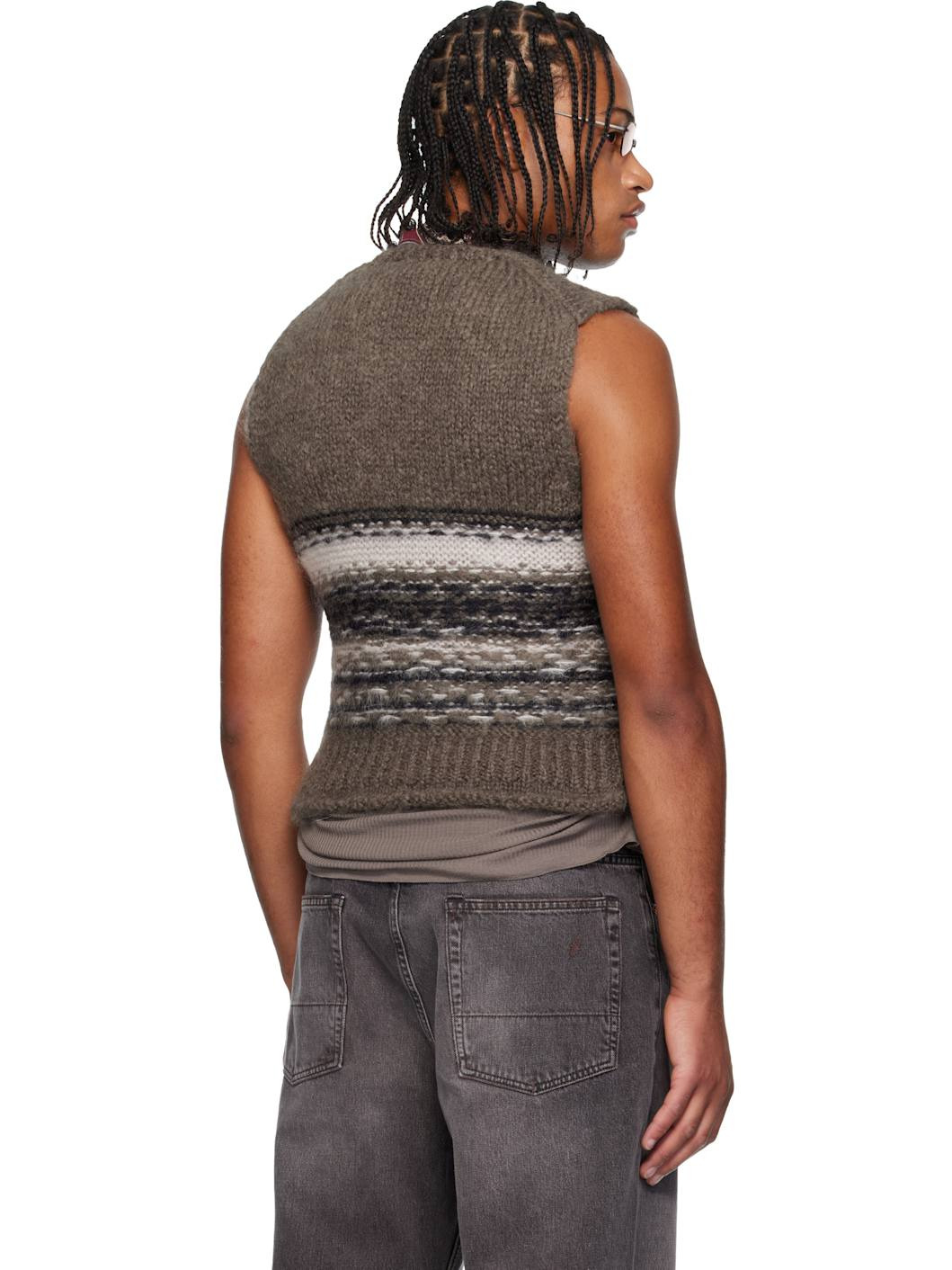 Brown Pleaser Tank Sweater - 3