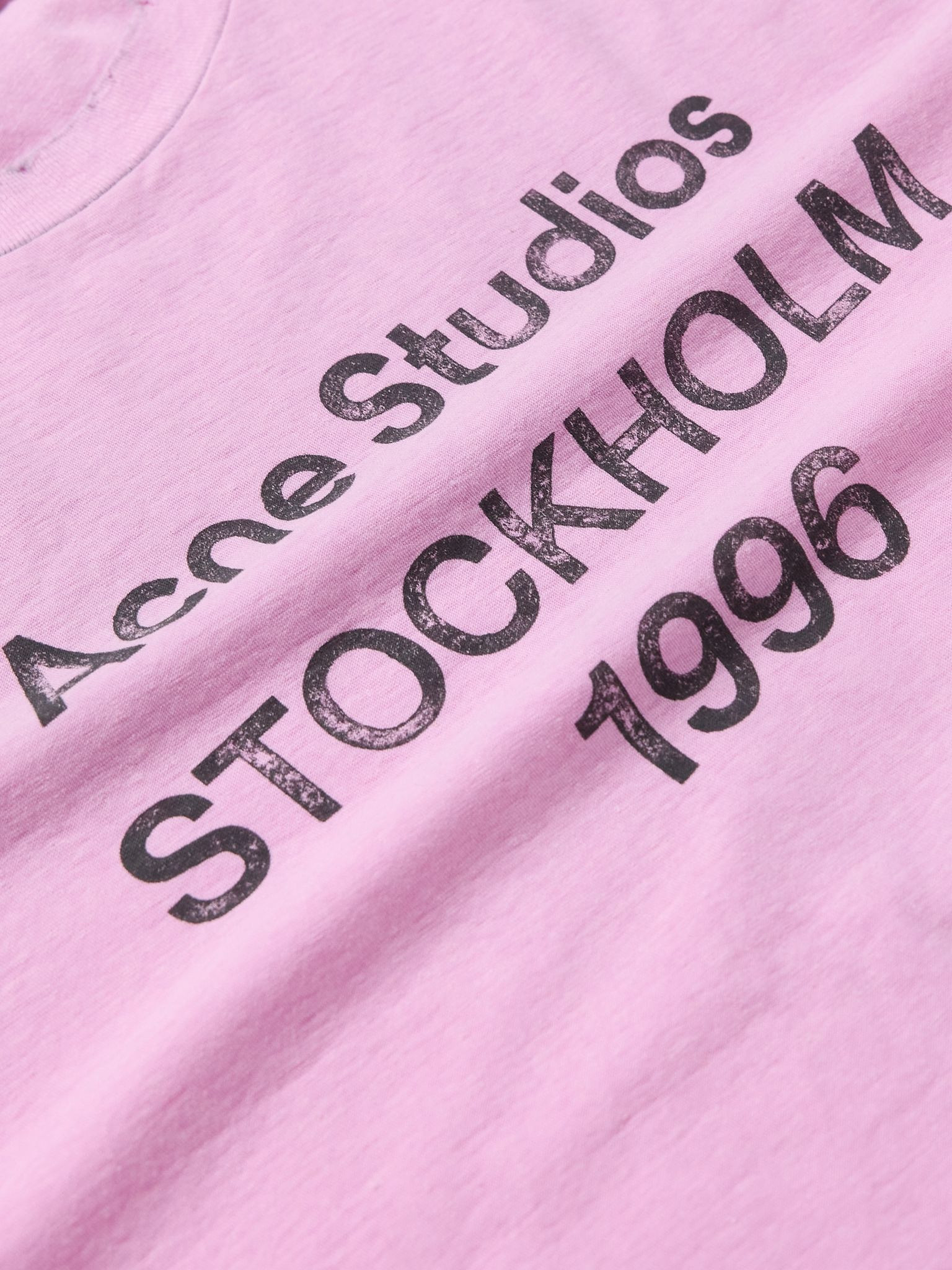 Exford Distressed Logo-Print Cotton-Jersey T-Shirt Pink - 4