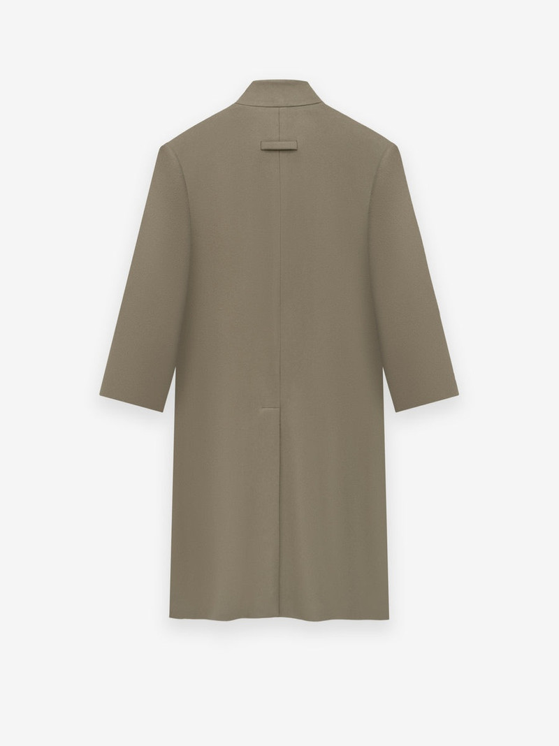 Melton Wool Lapelless Coat 4