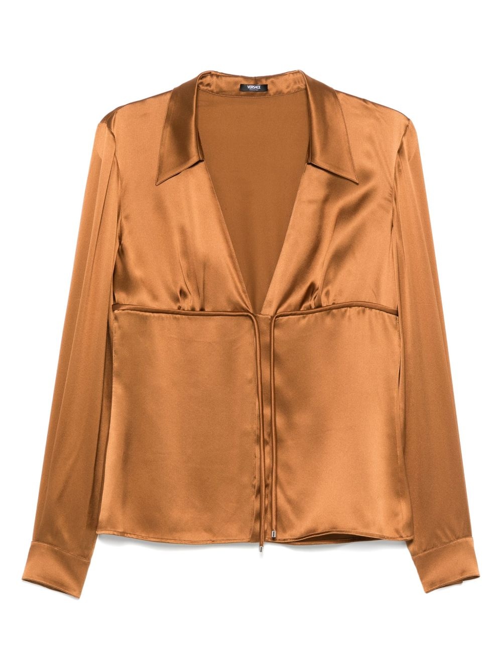 tie-front blouse - 1