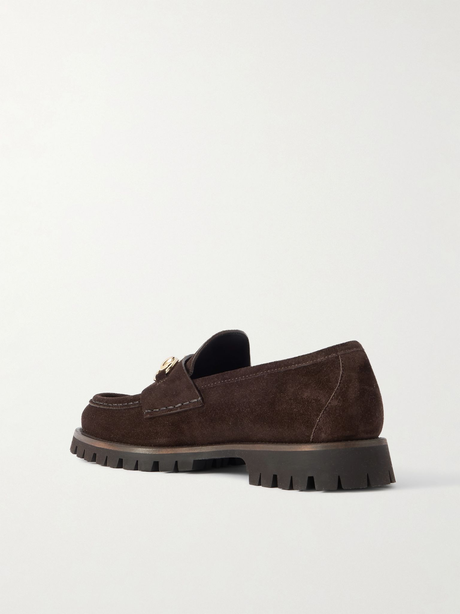 Sylke horsebit-detailed suede loafers Brown - 3