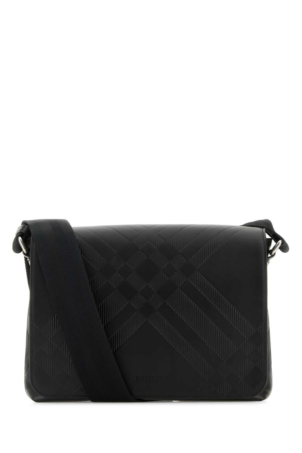 Burberry Men Black Leather Crossbody Bag - 1