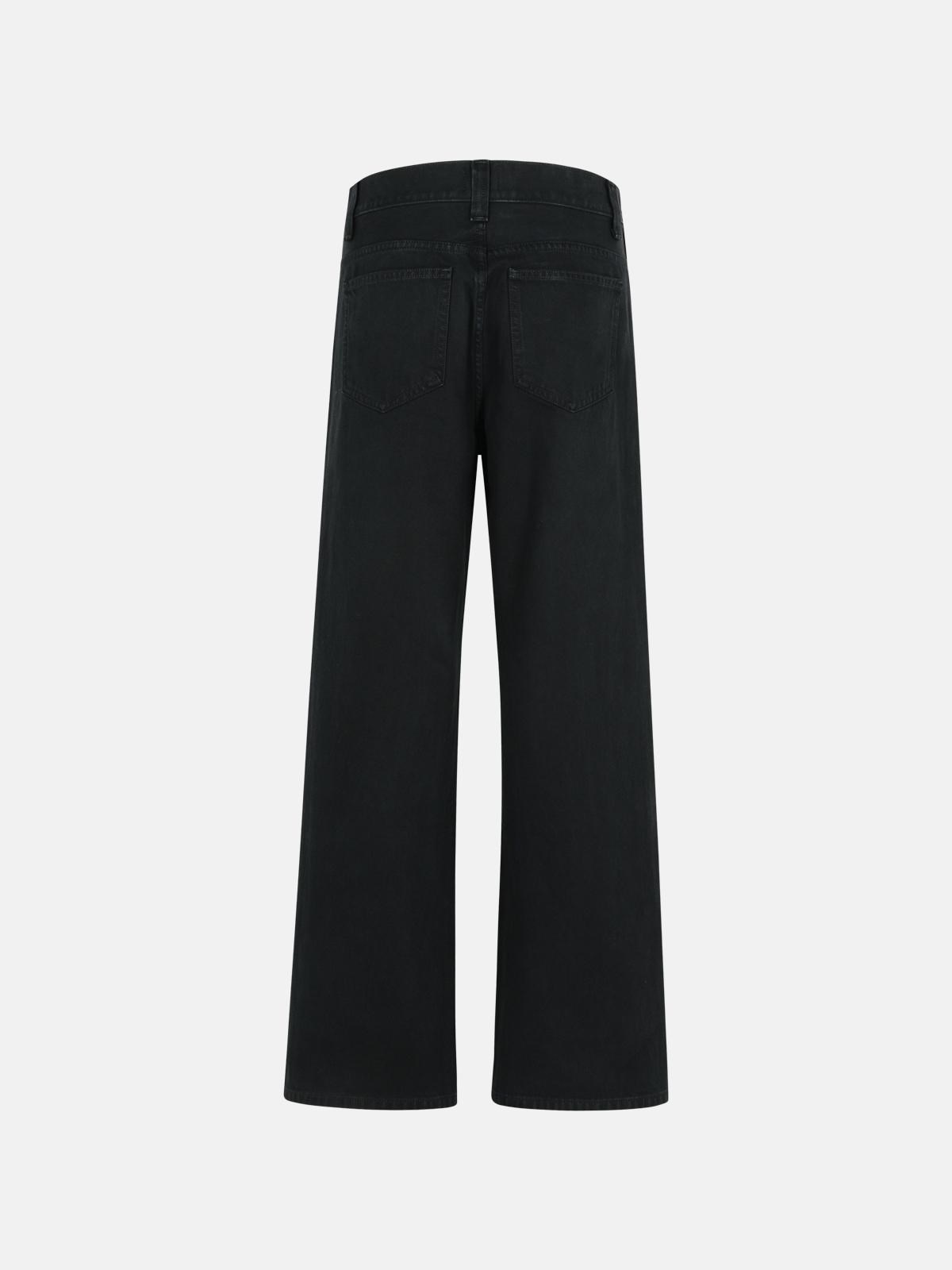 'BONNIE' BLACK COTTON JEANS - 3
