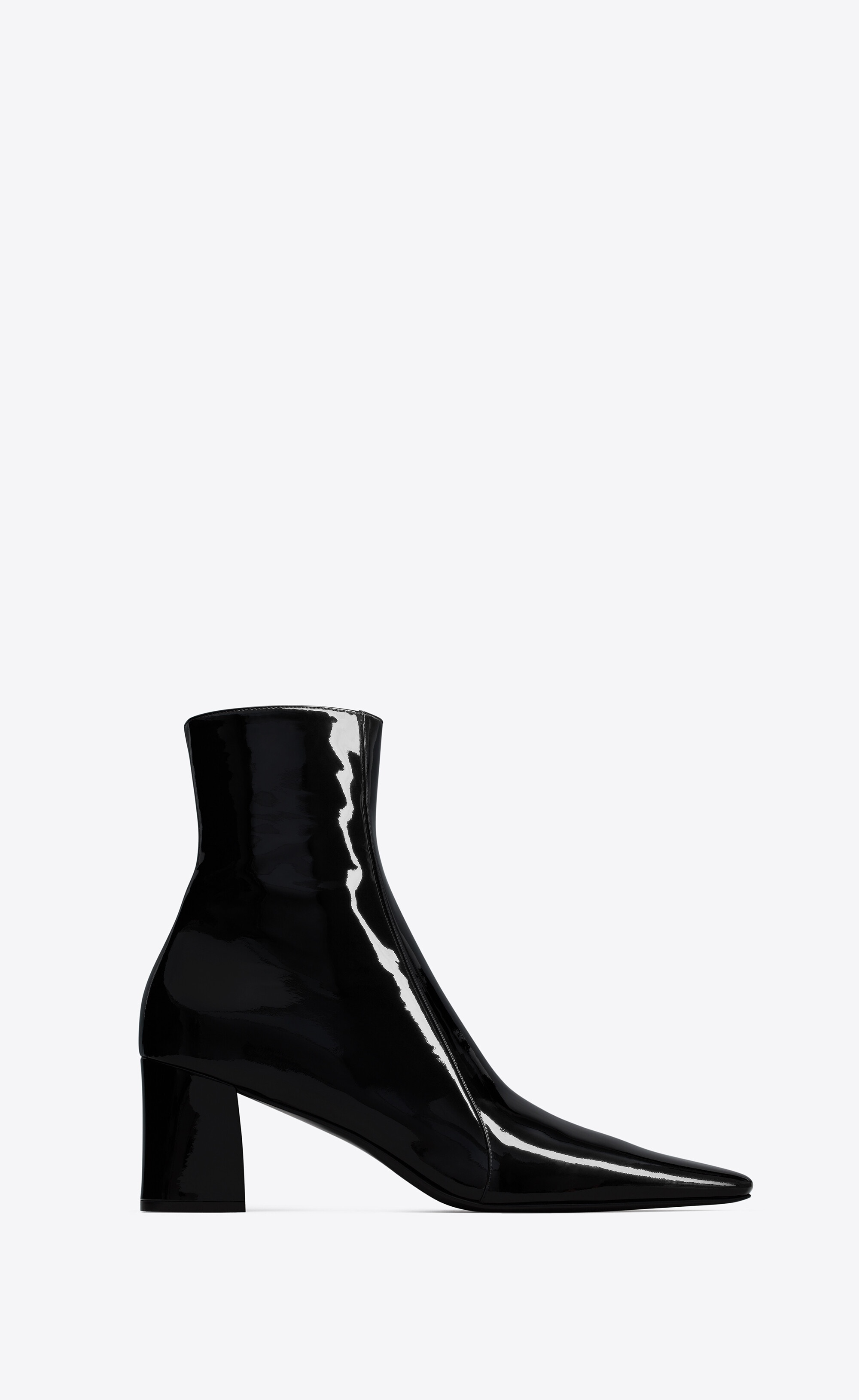 rainer zipped boots in patent leather - 1