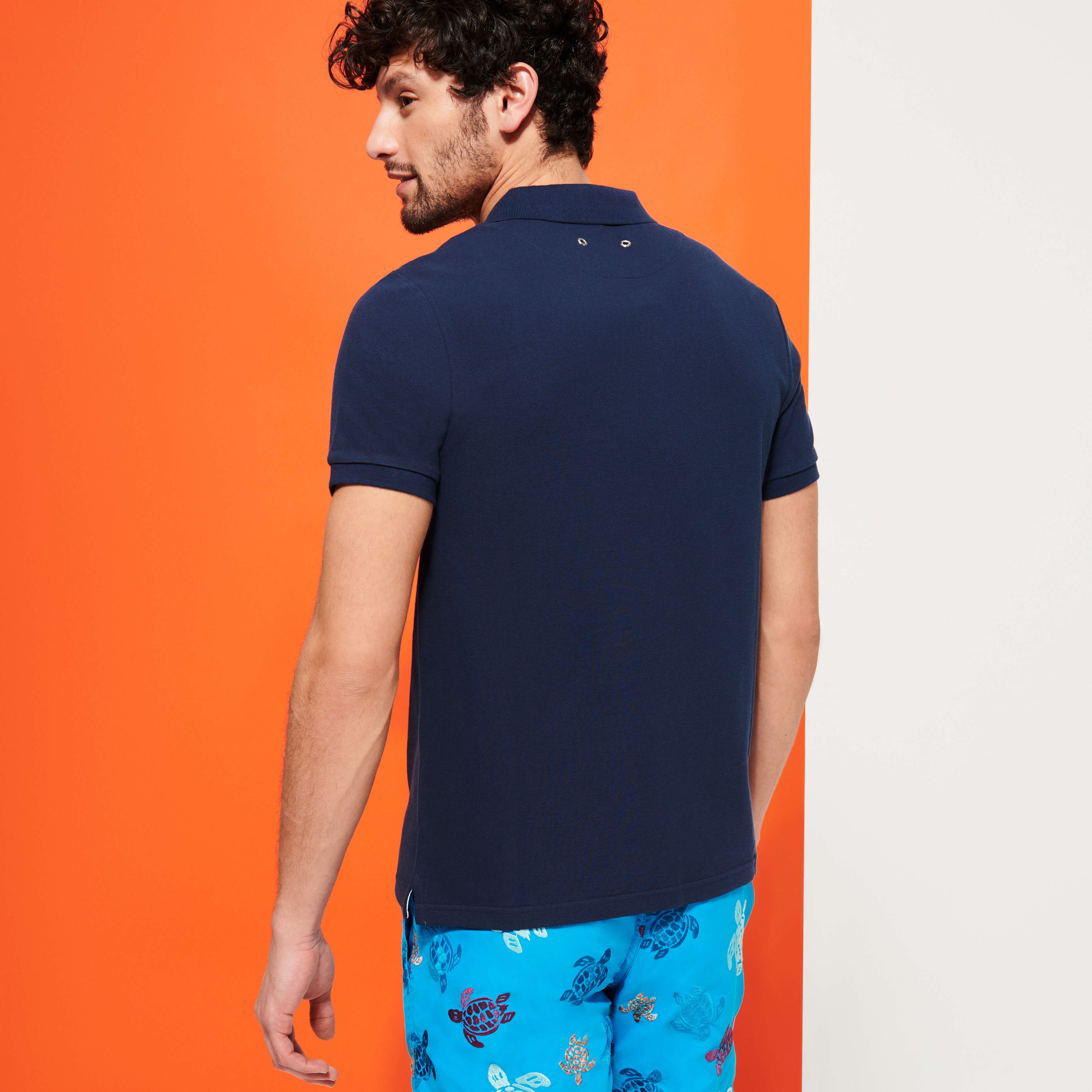 Men Changing Cotton Pique Polo Shirt Solid - 4