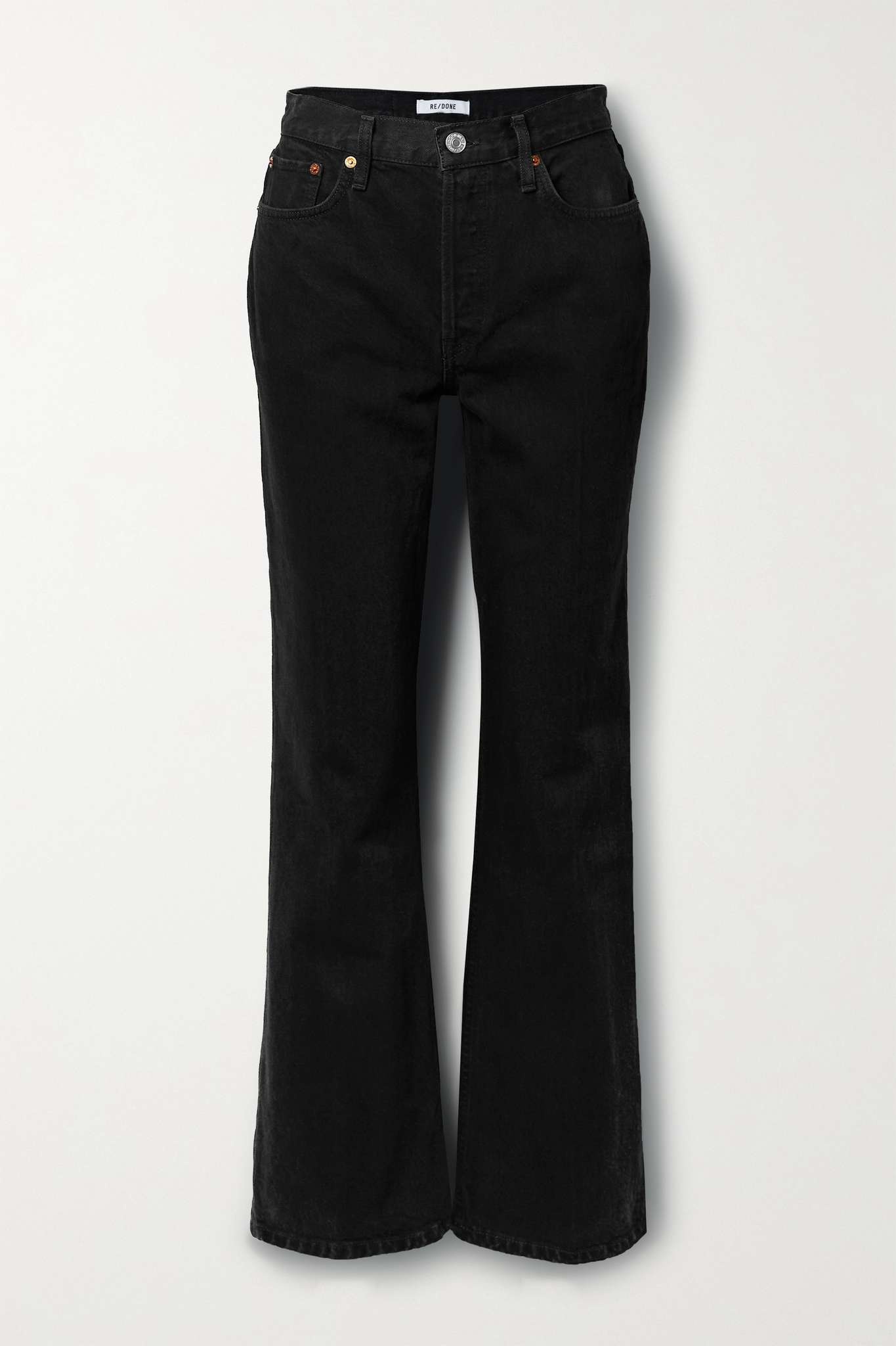 70s High Rise Stove Pipe straight-leg jeans - 1