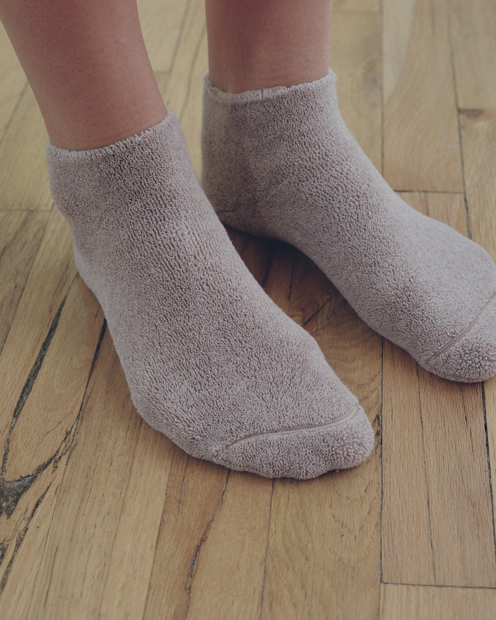 Buckle Ankle Socks - Textured Organic Cotton - 2