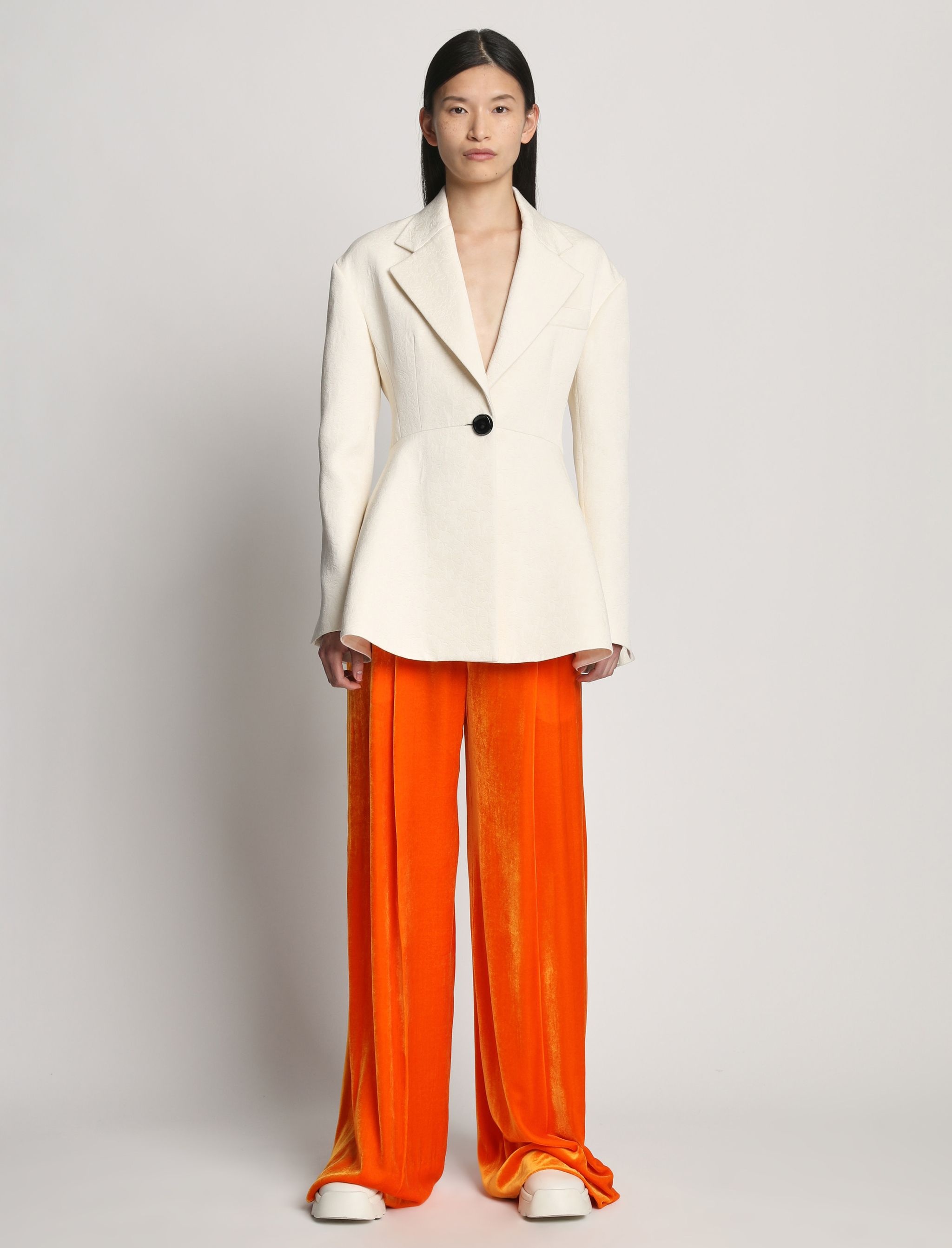 Cotton Wool Jacquard Blazer - 3