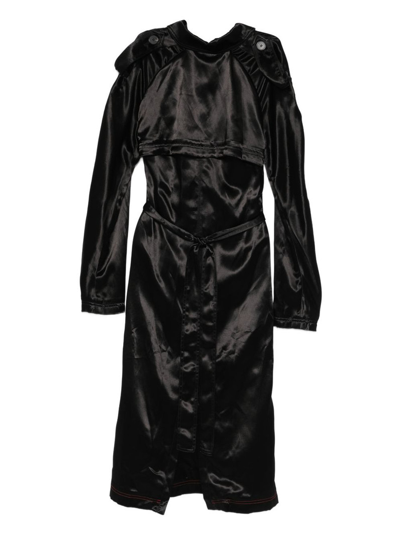 belted button midi dress 1