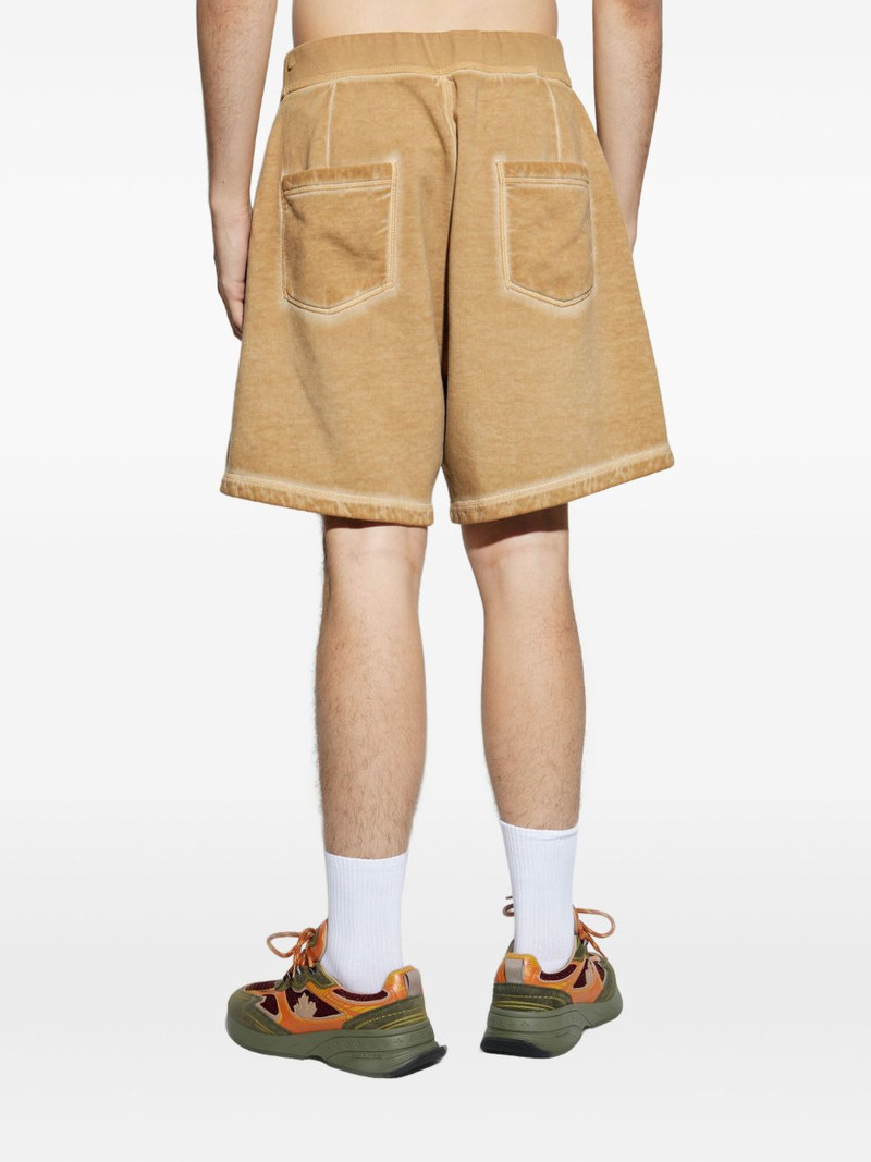 drawstring cotton track shorts 4