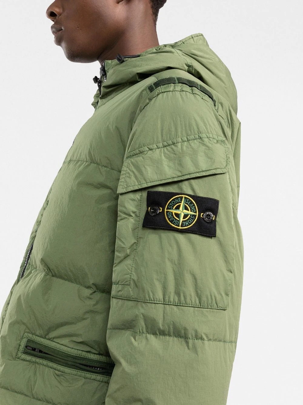 Compass-patch puffer jacket - 5