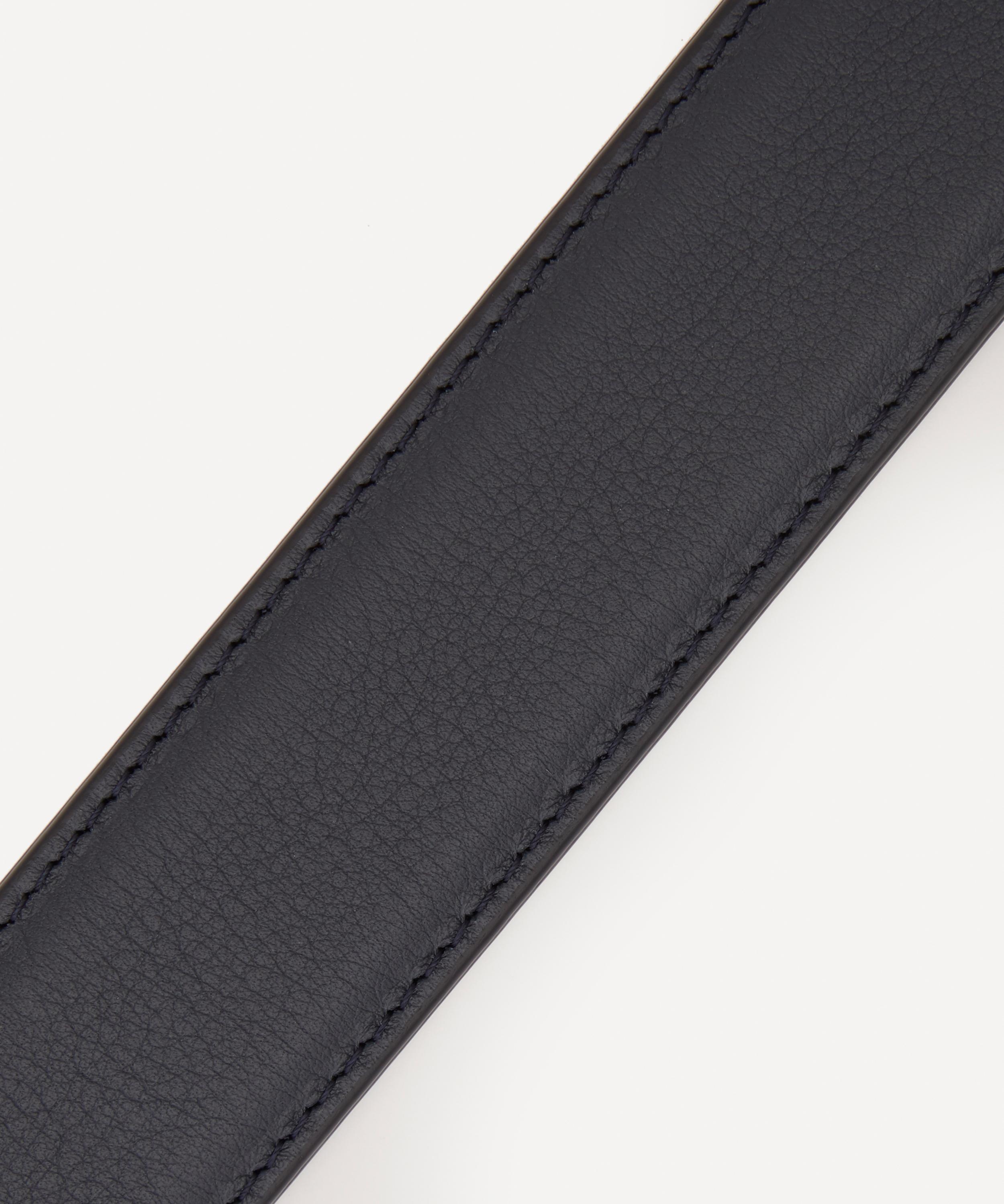 Stitch-Trimmed Nappa Leather Belt - 3