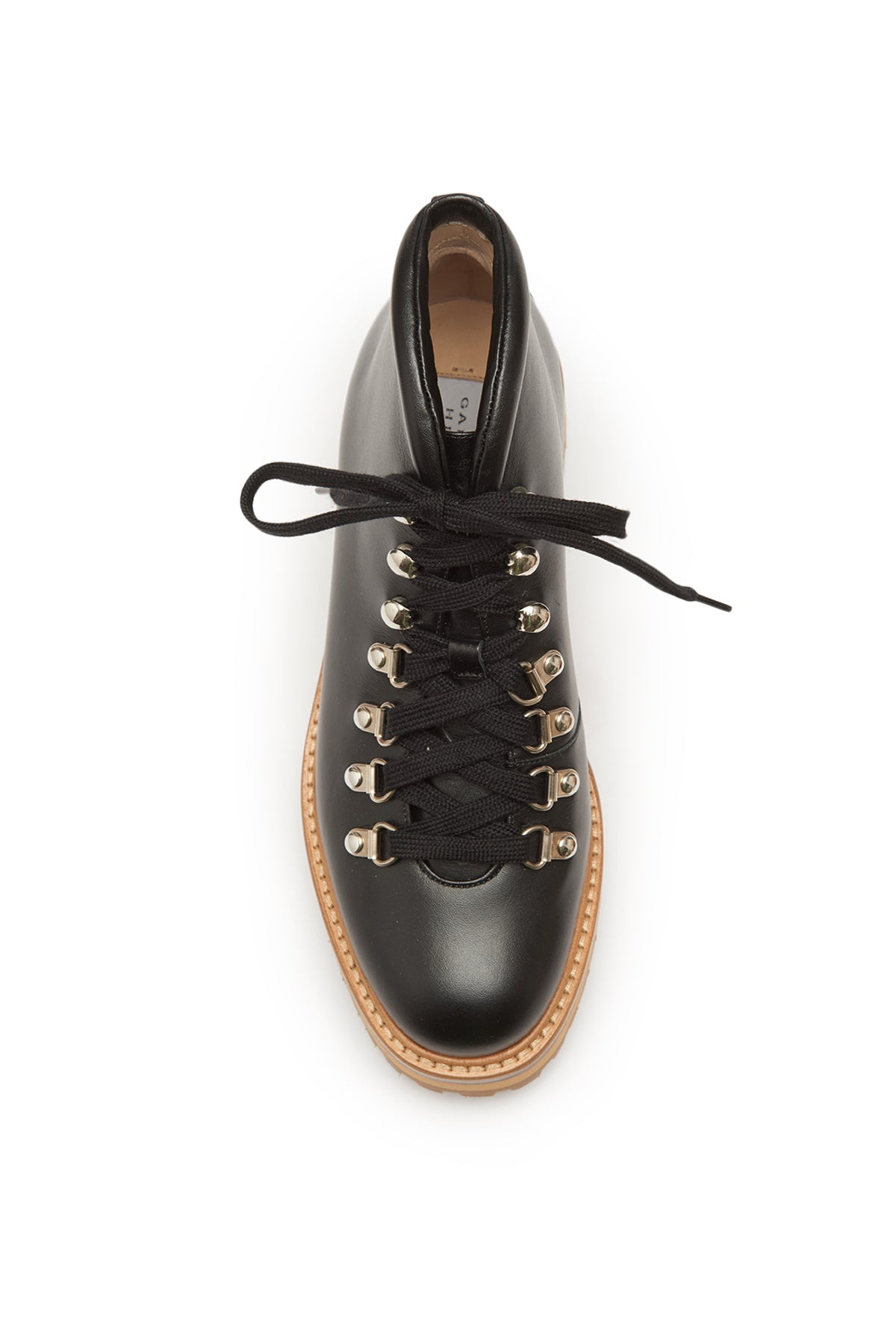 Kash Hiking Boot in Black Leather - 4