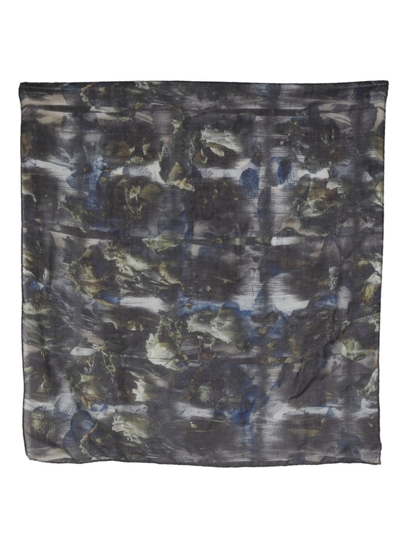 Barock Flower wool-blend scarf 1