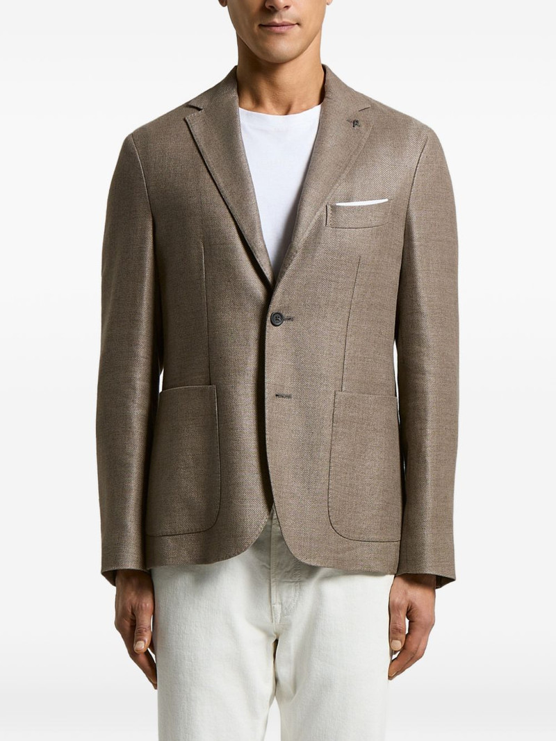button pocket blazer 1