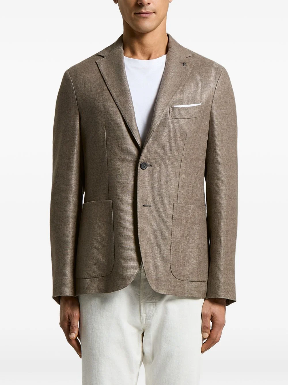 button pocket blazer - 1