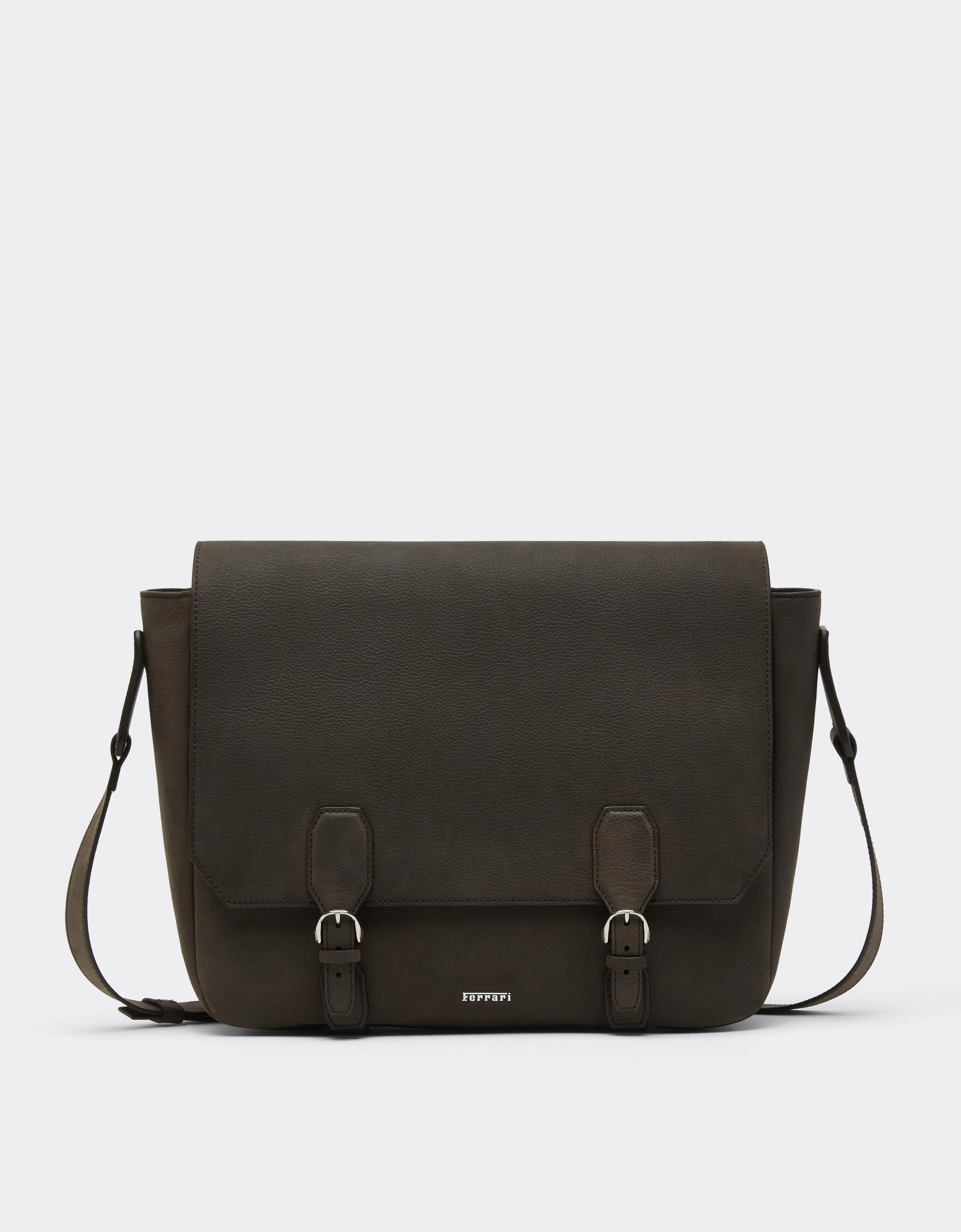 Waxed Leather Messenger Bag - 1