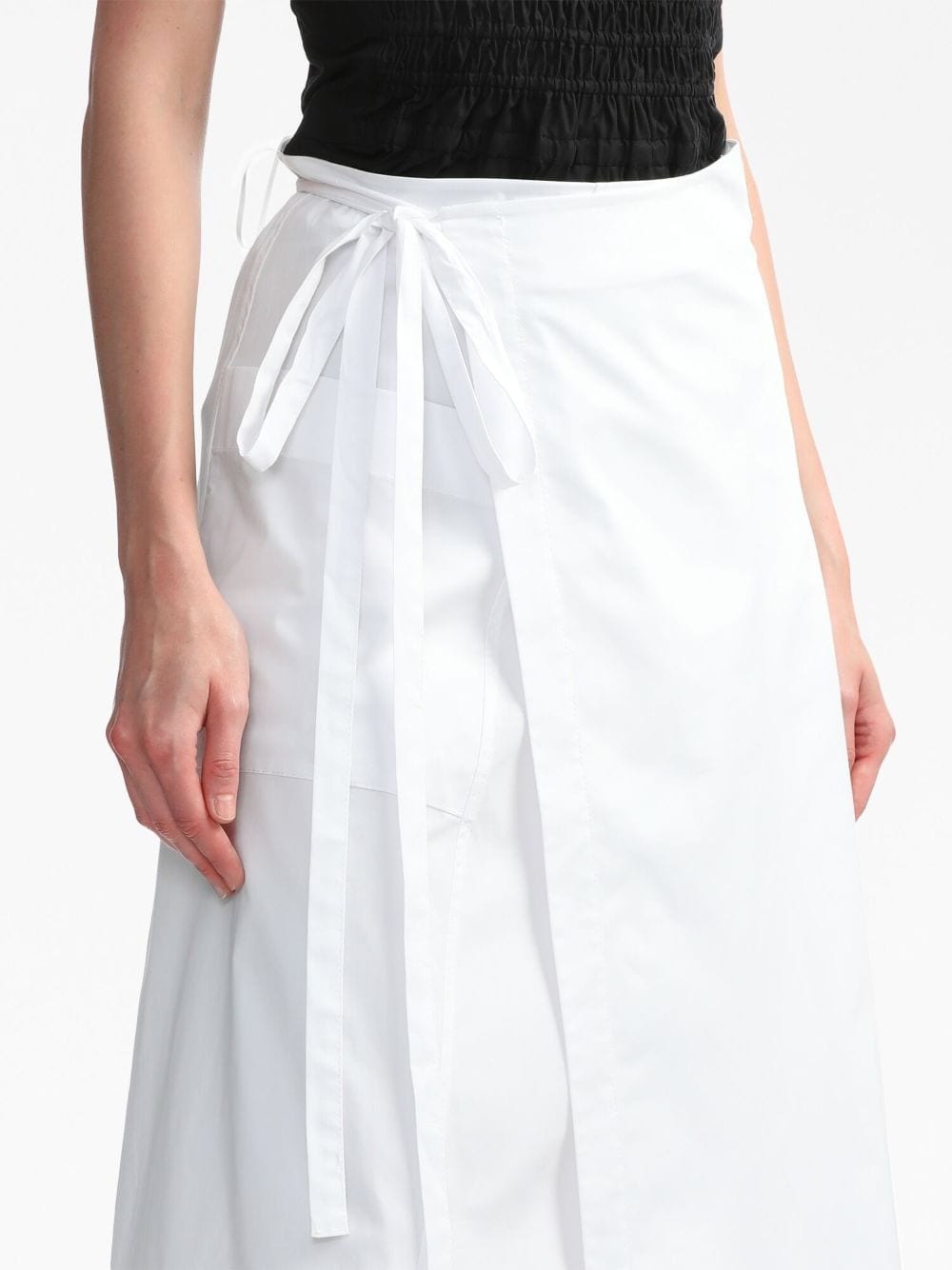 soft poplin wrap skirt - 5