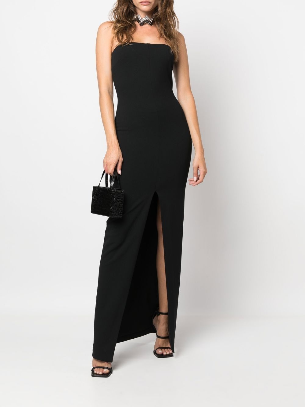 strapless maxi dress - 2