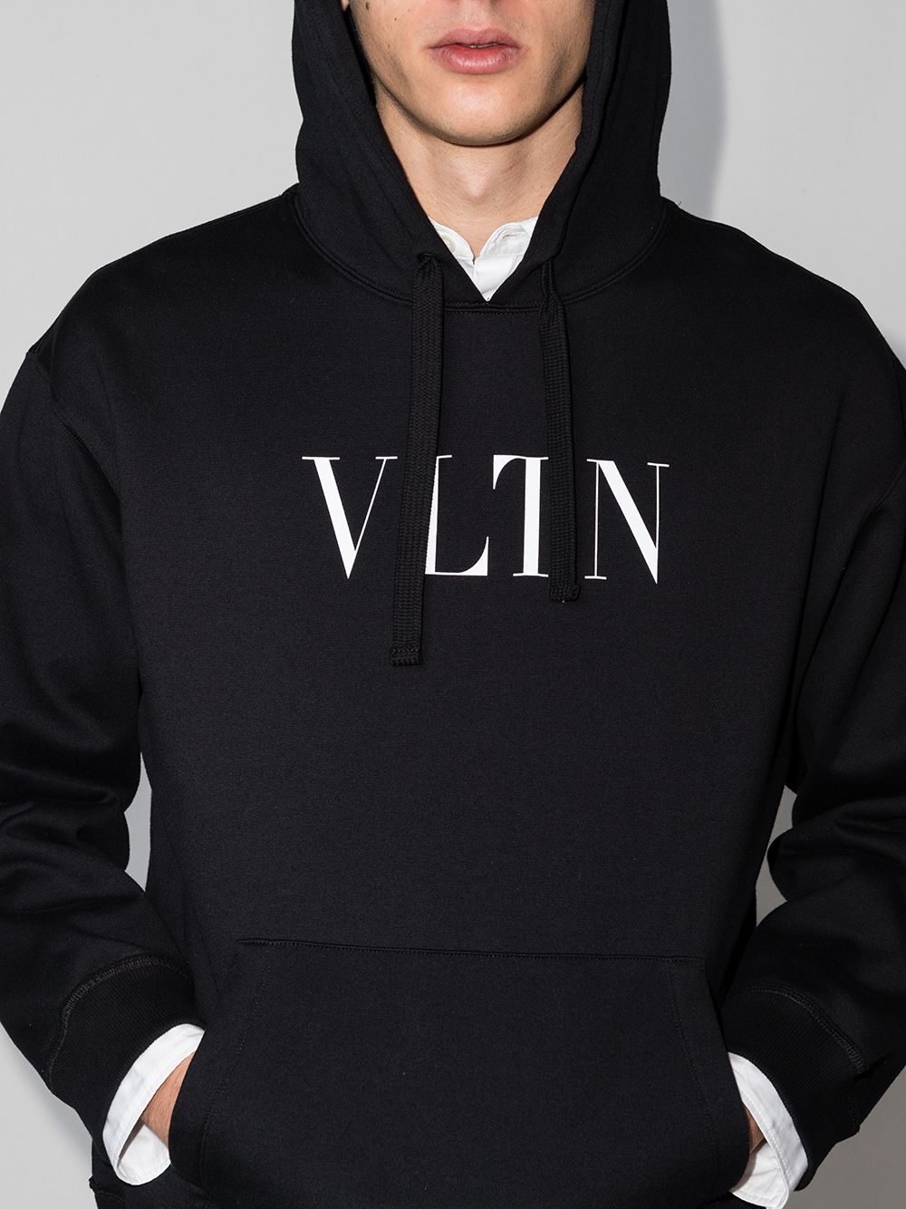 logo print hoodie - 4