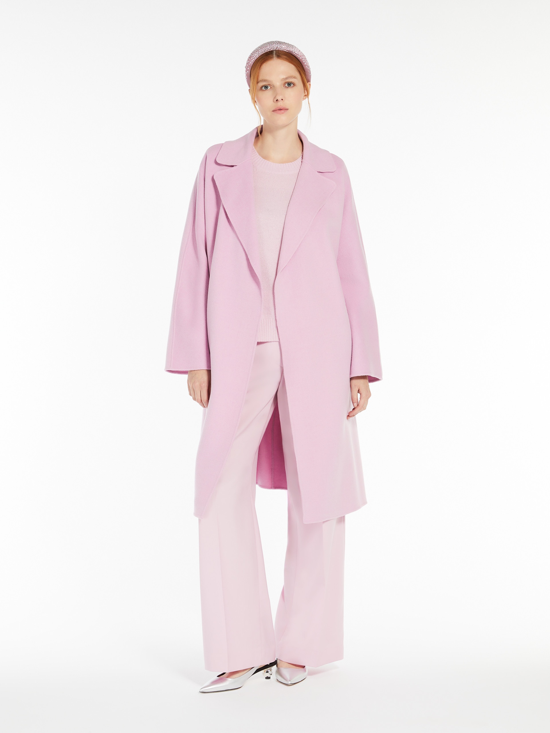 CIVADA Double-faced wool-blend robe coat - 2