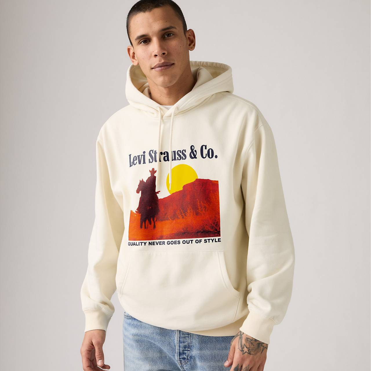RELAXED GRAPHIC HOODIE SWEATSHIRT - 3