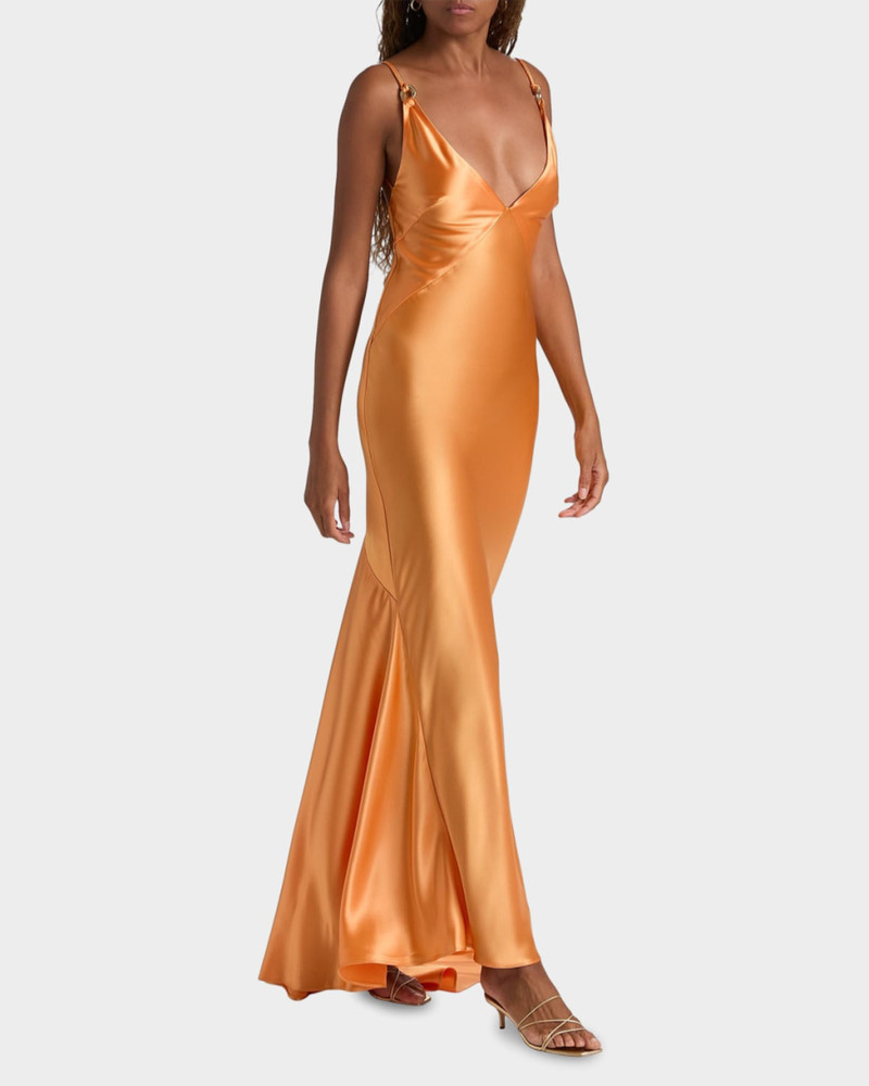Acler Utterby Satin Maxi Dress outlook