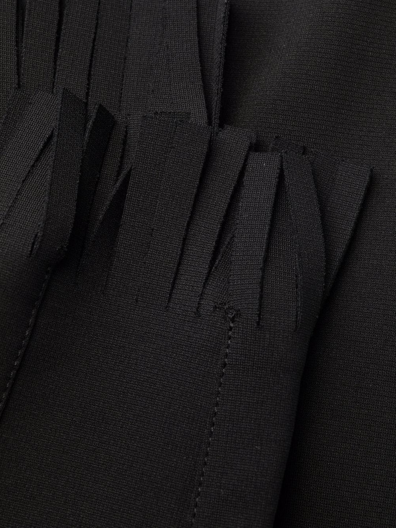 high-waisted fringed-edge leggings 6