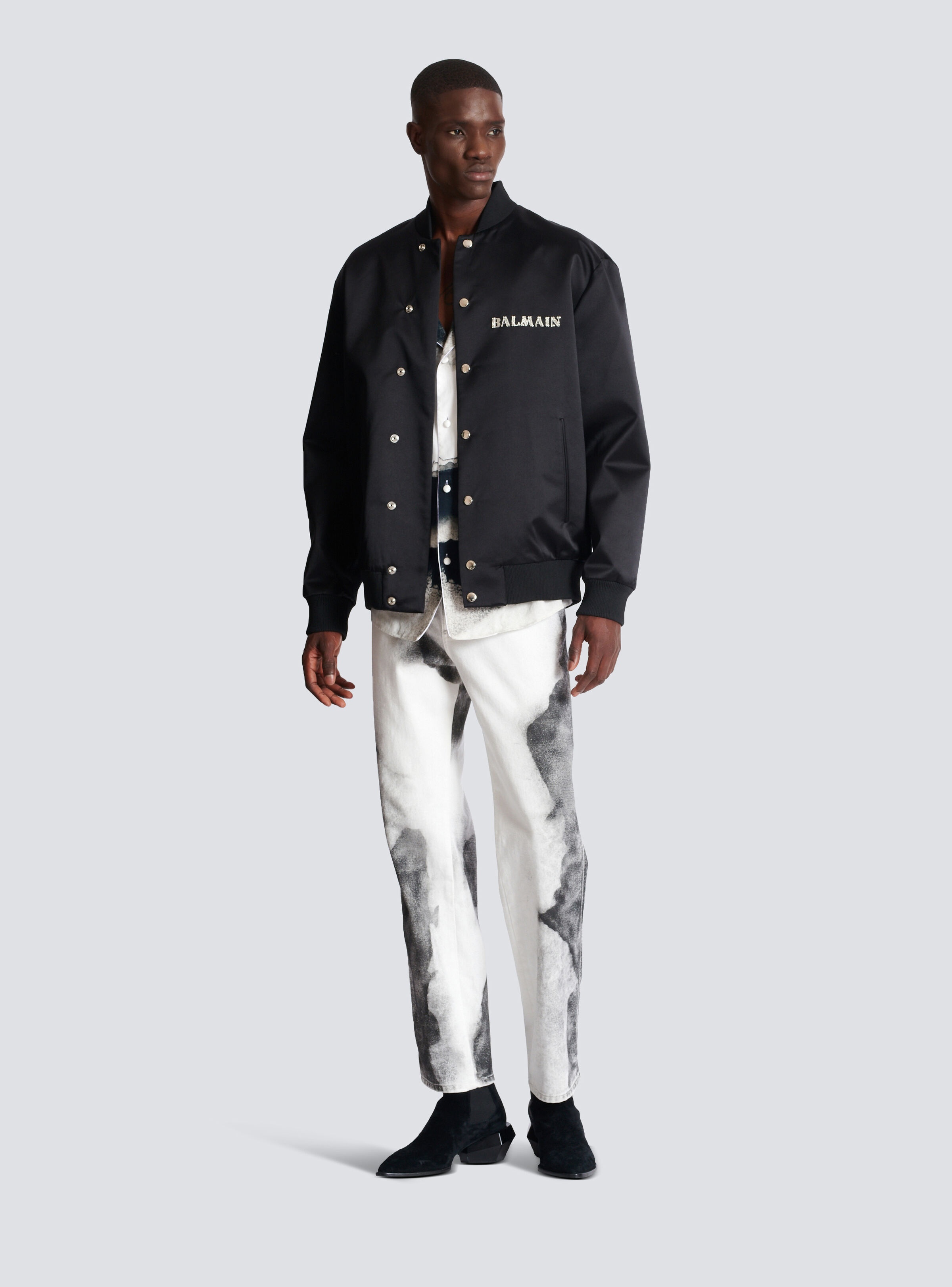 Regular-fit denim jeans with Moon print - 2