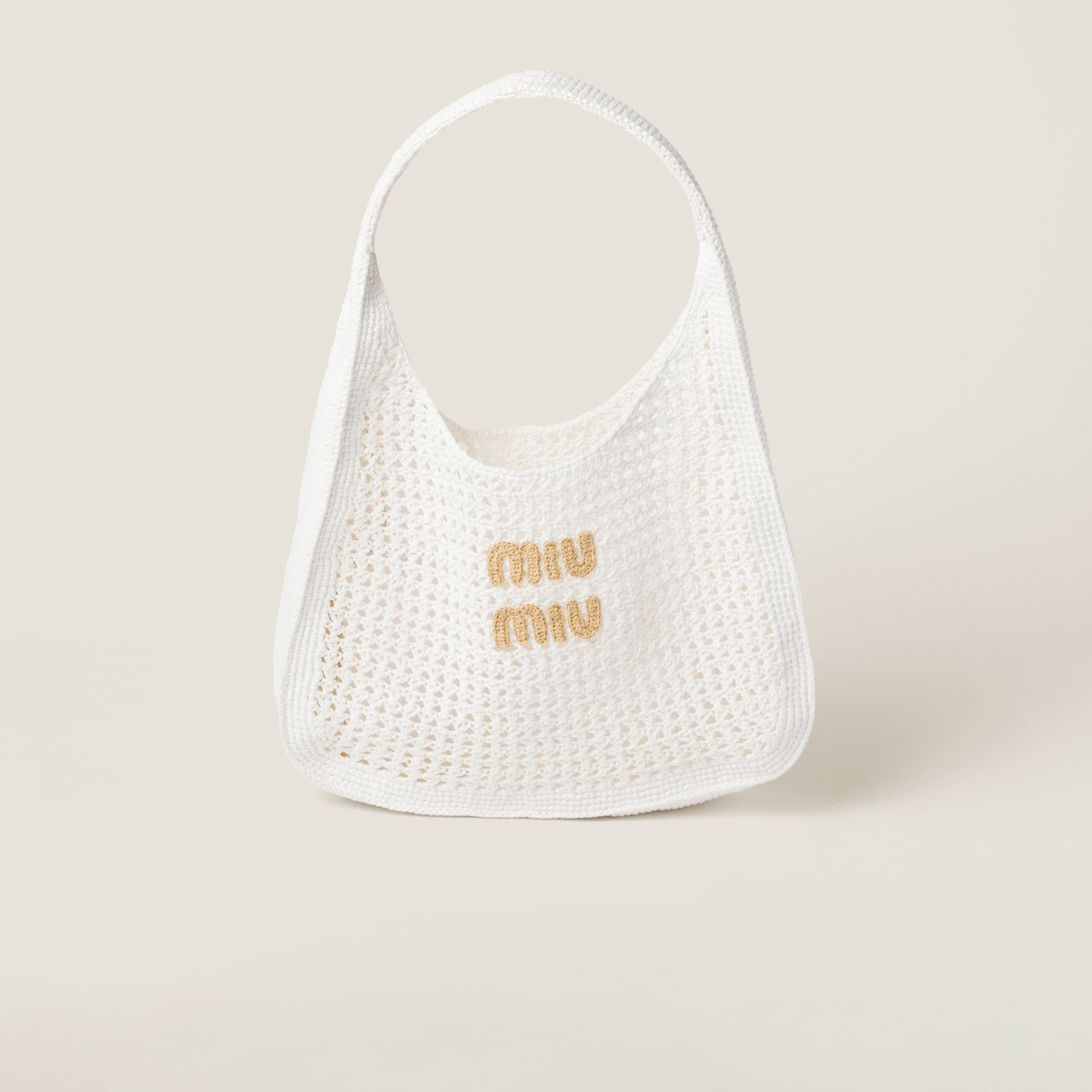 Woven fabric hobo bag - 1