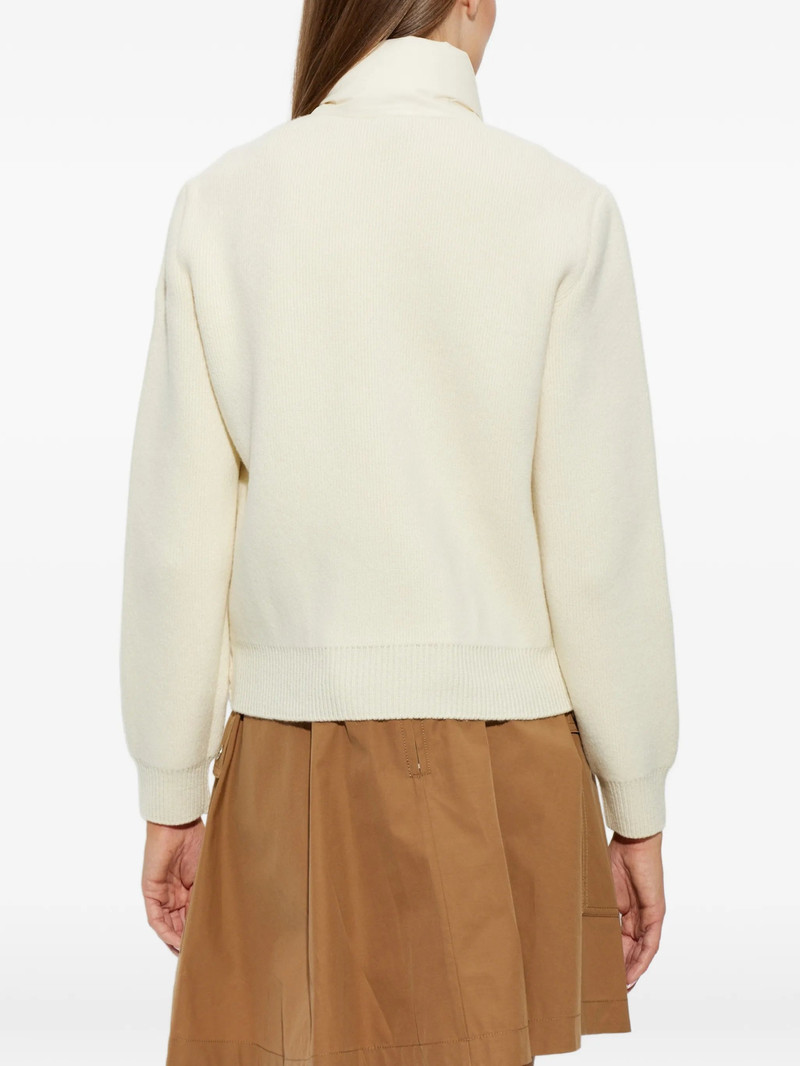 Moncler Cardigan With Quilted Front 3