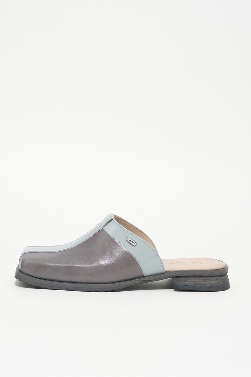 Blunt Mule Deep Sky Blue Leather 1