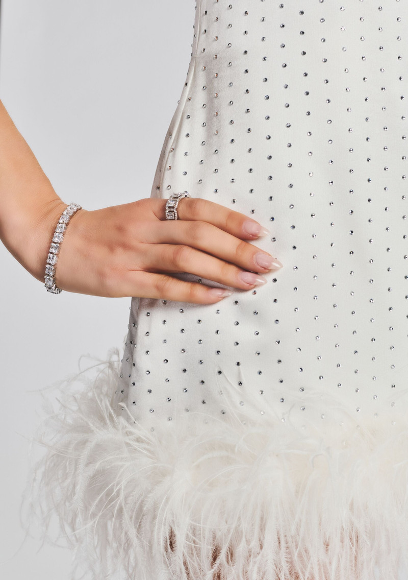 SUSANA FEATHER DRESS 5