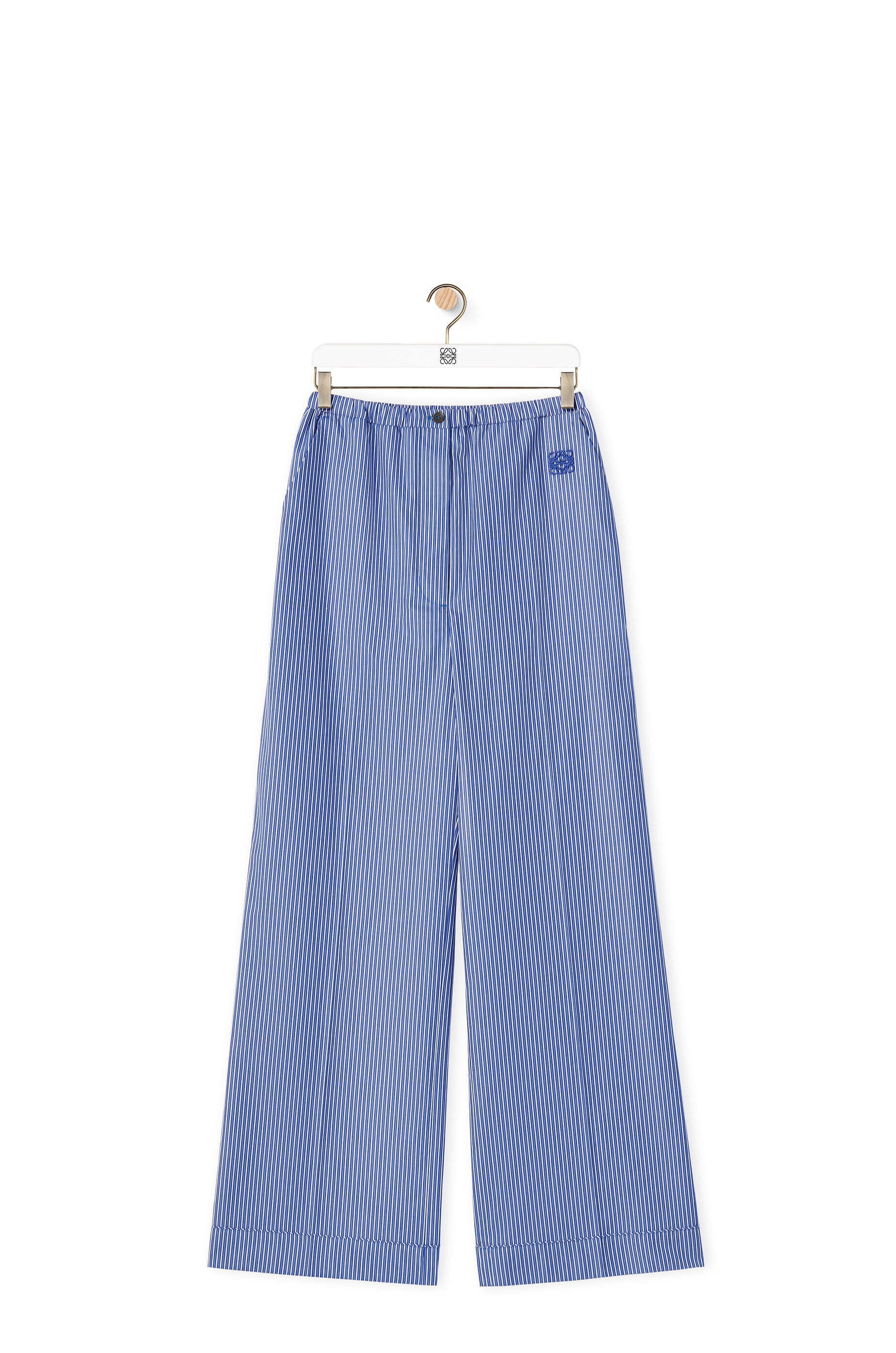 Striped pyjama trousers in cotton - 1