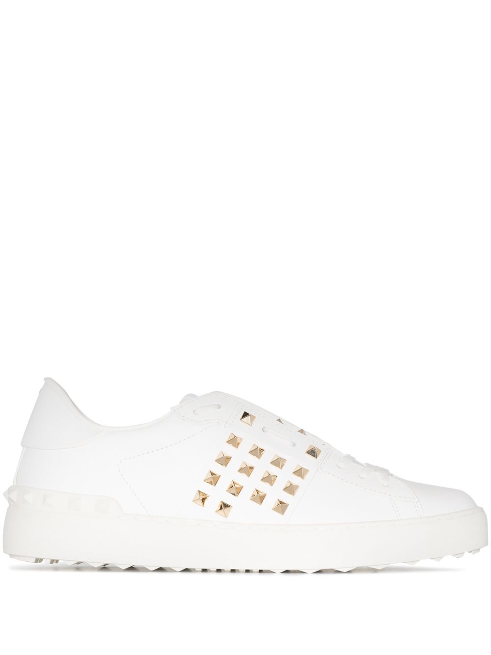 Rockstud-embellished low-top sneakers - 1