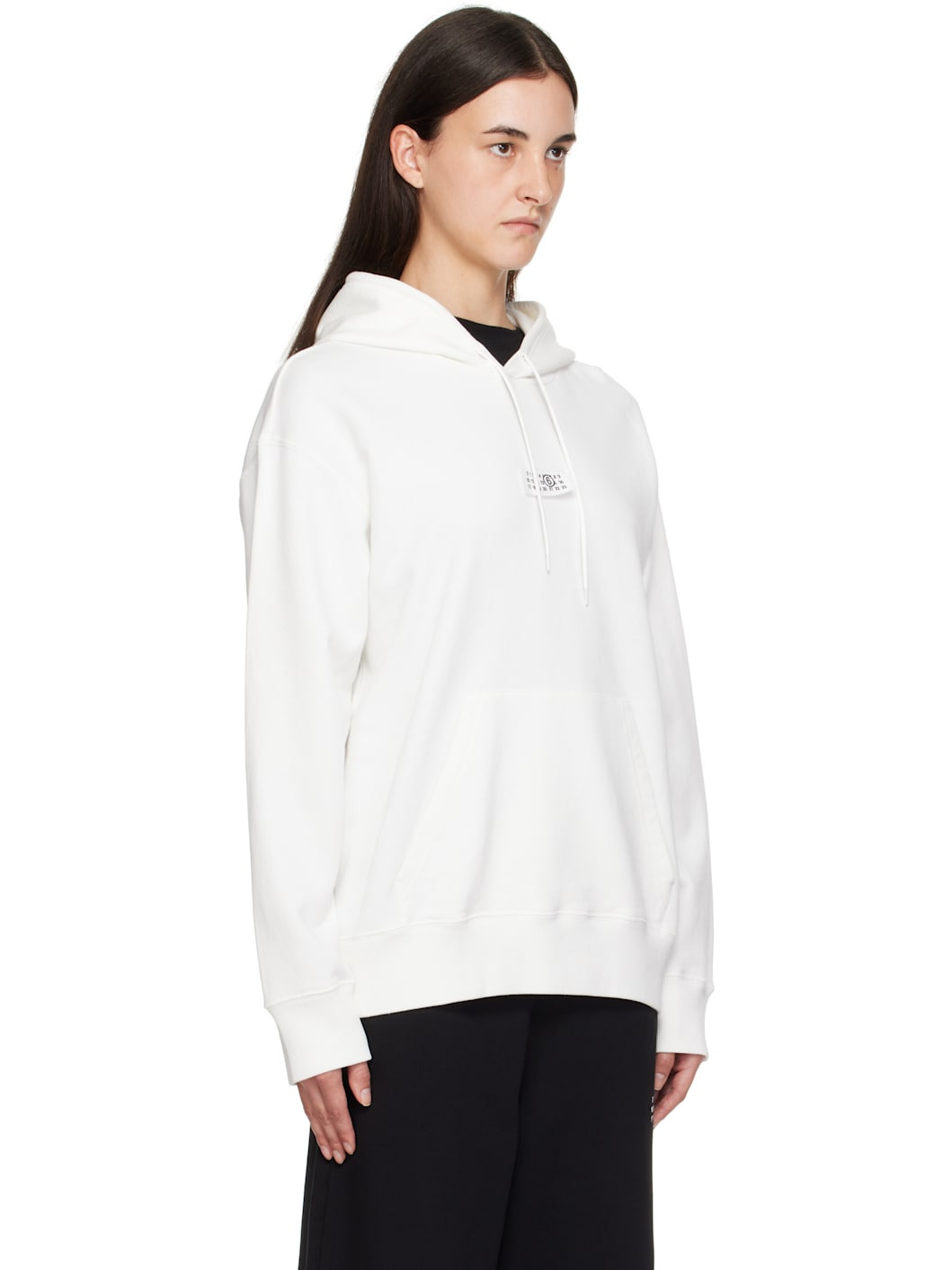 White Numeric Hoodie - 2