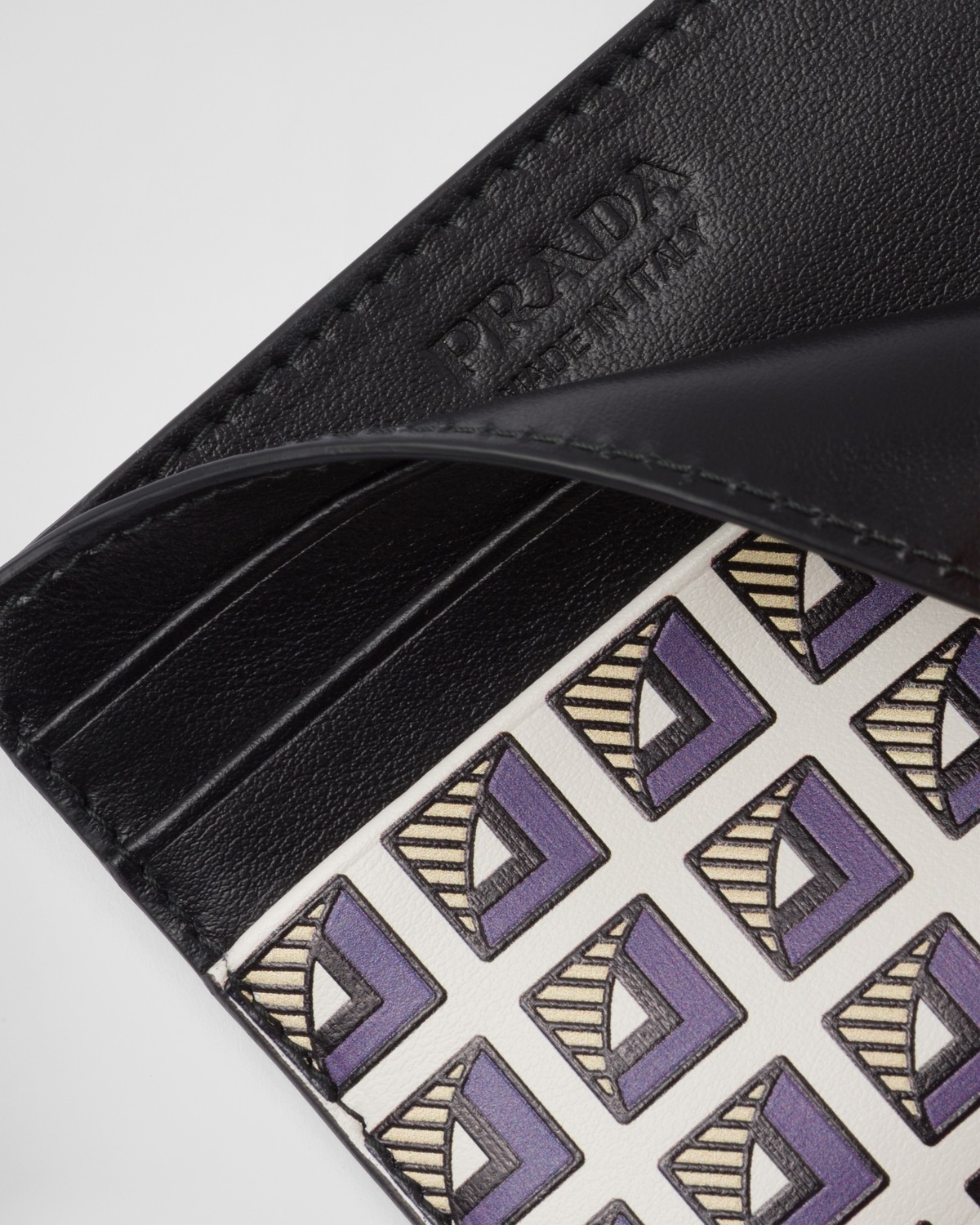 Printed leather card holder - 3