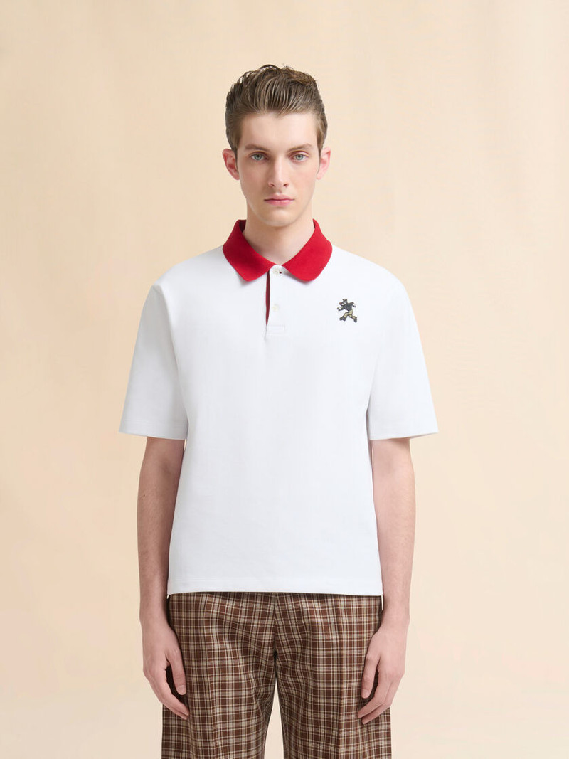 Marni WHITE COTTON PIQUÉ POLO SHIRT outlook