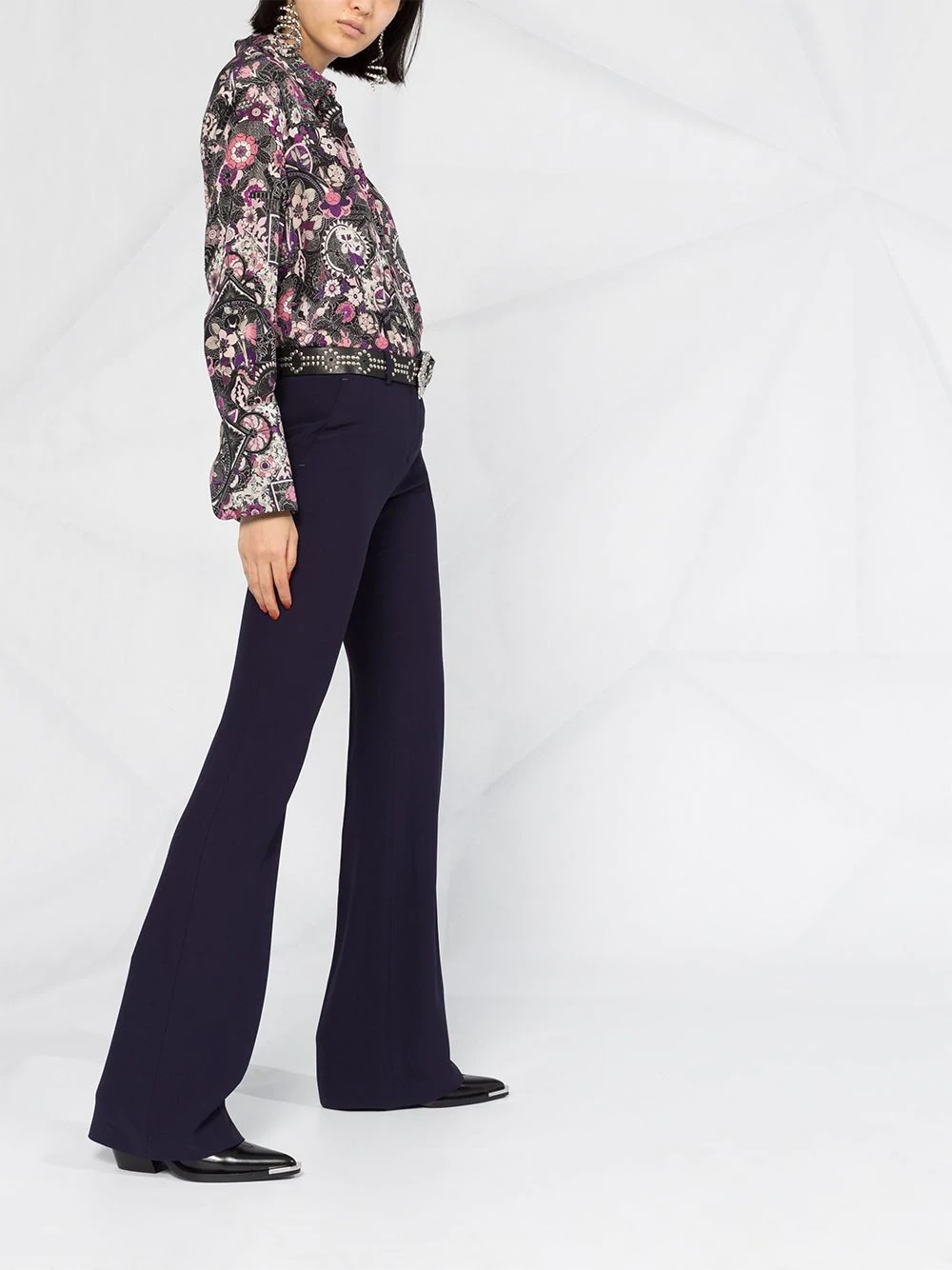 tailored bootcut trousers - 6