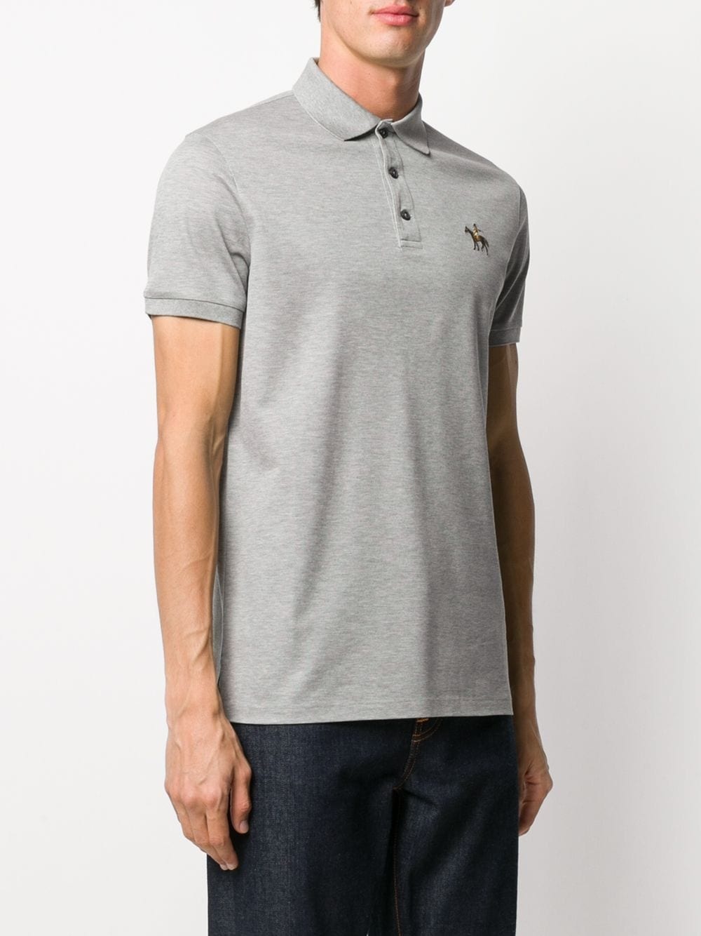 embroidered cotton polo shirt - 3