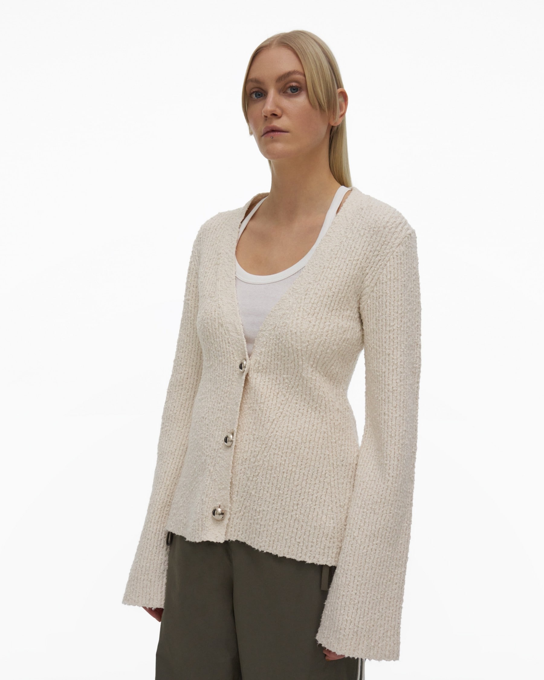 RIBBED CARDIGAN - 5