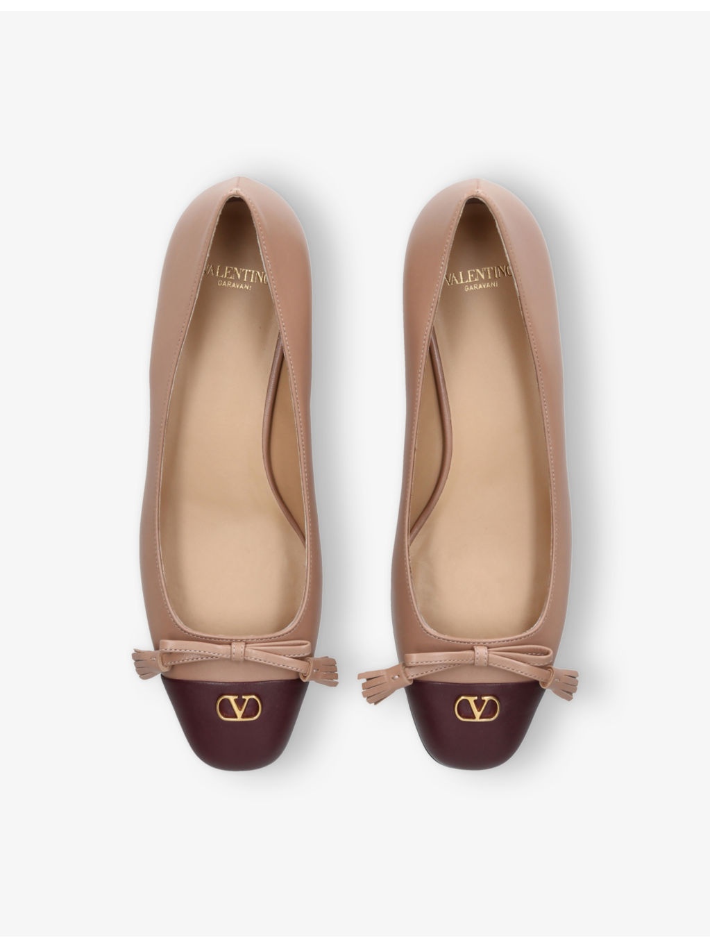 Valet du Roi Leather Ballerina Flats - 3